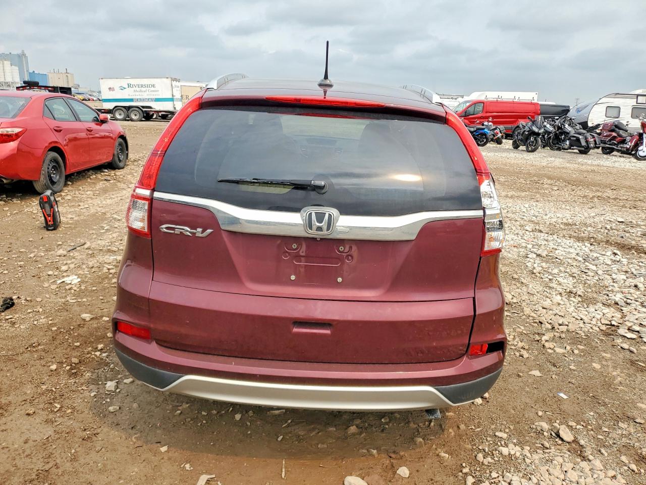 2015 Honda Cr-v Exl Maroon vin: 5J6RM3H78FL004796