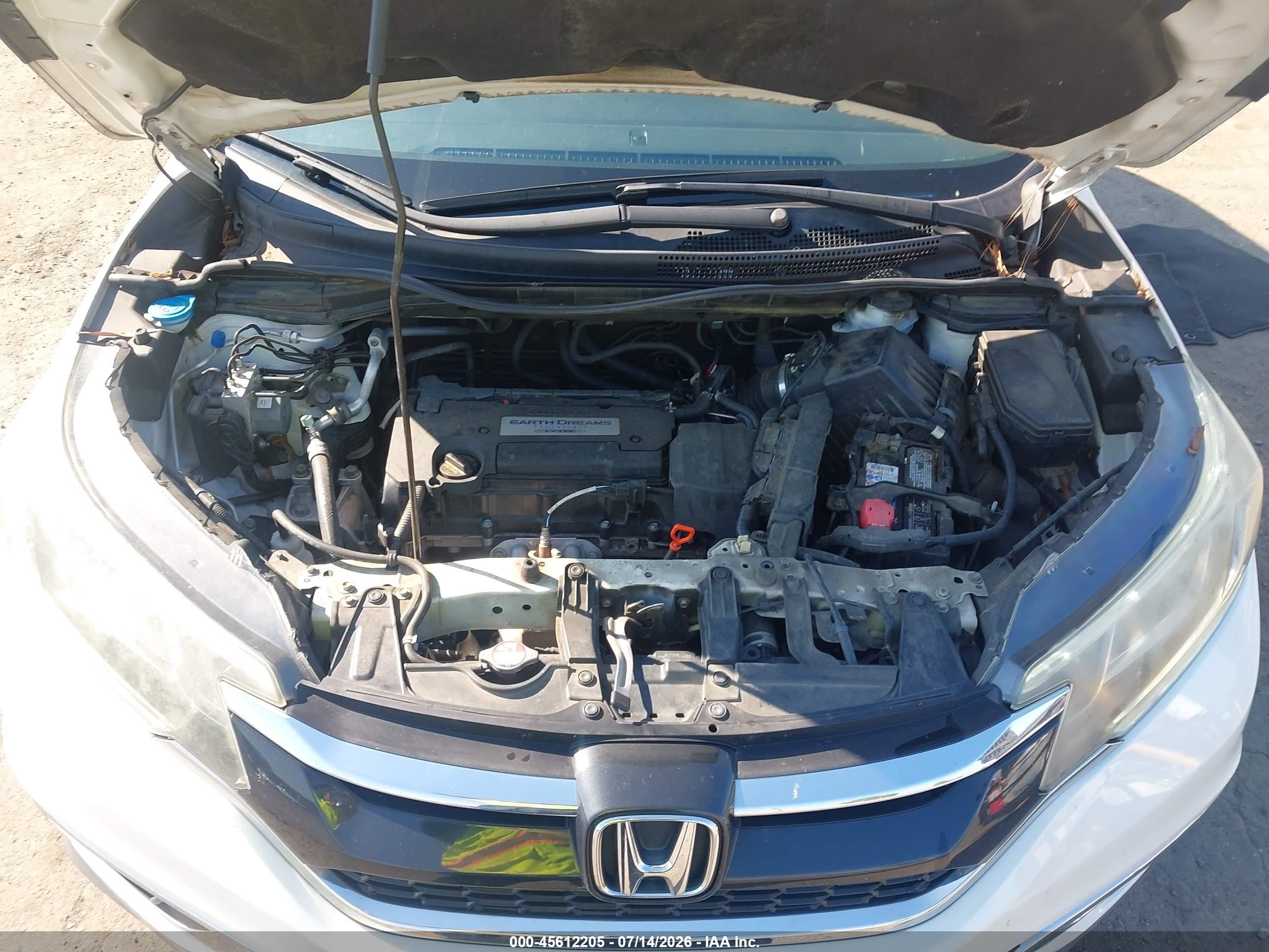 2015 Honda Cr-v Ex-l White vin: 5J6RM3H78FL010369