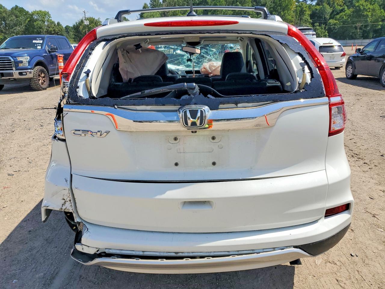 2015 Honda Cr-v Exl White vin: 5J6RM3H78FL013966