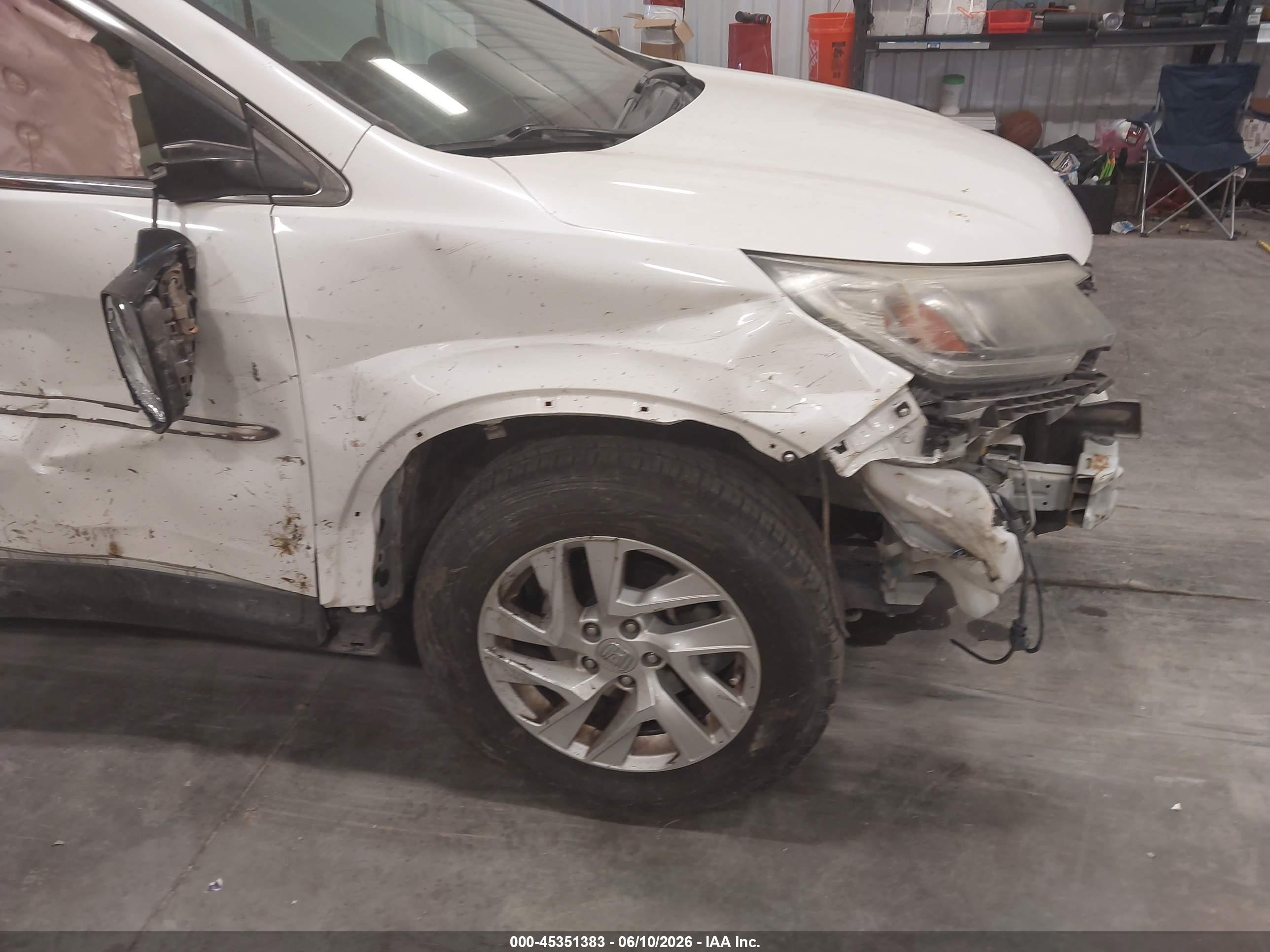 2016 Honda Cr-v Ex-l White vin: 5J6RM3H78GL010275