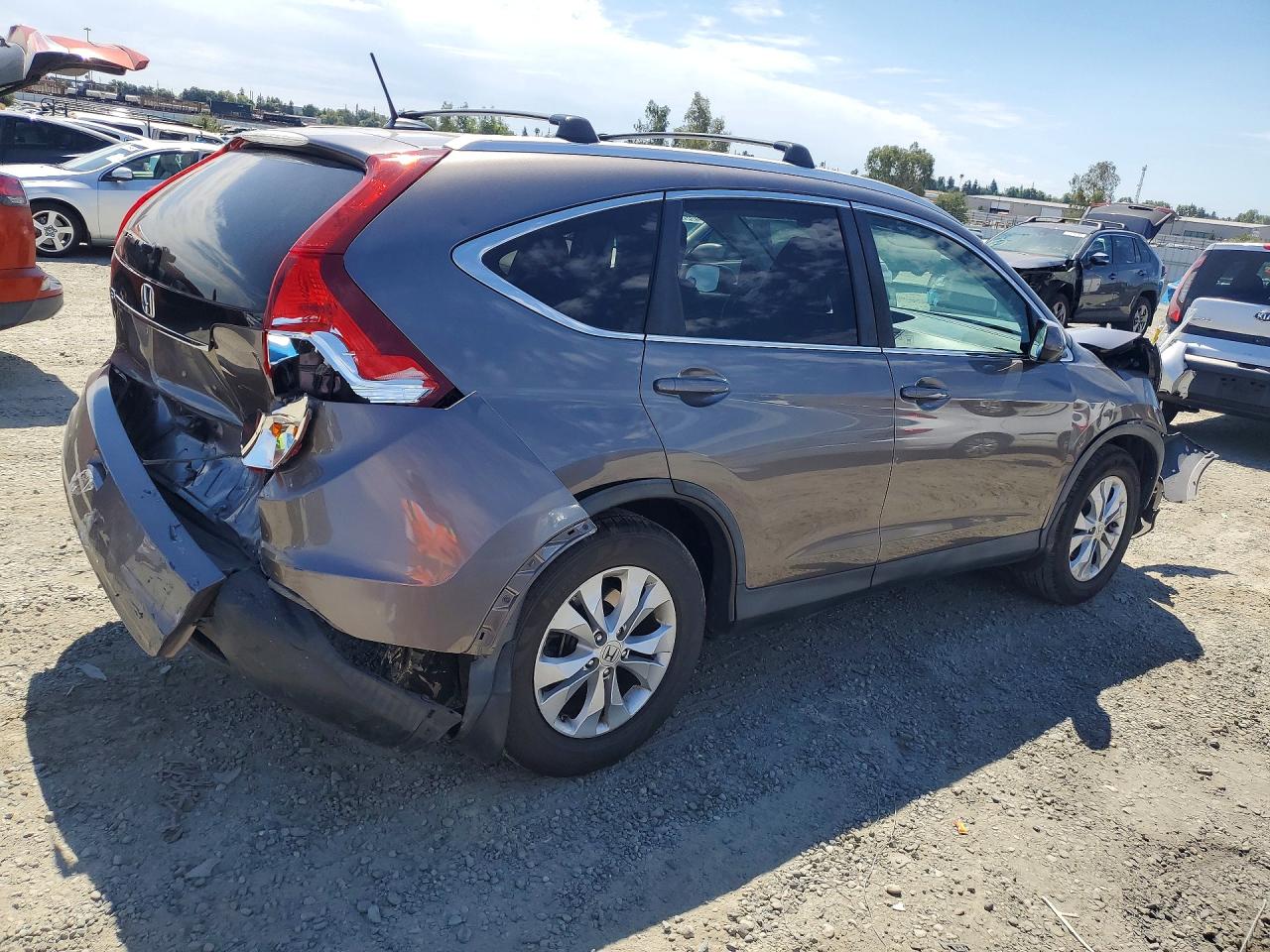 2012 Honda Cr-v Exl Gray vin: 5J6RM3H79CL007525