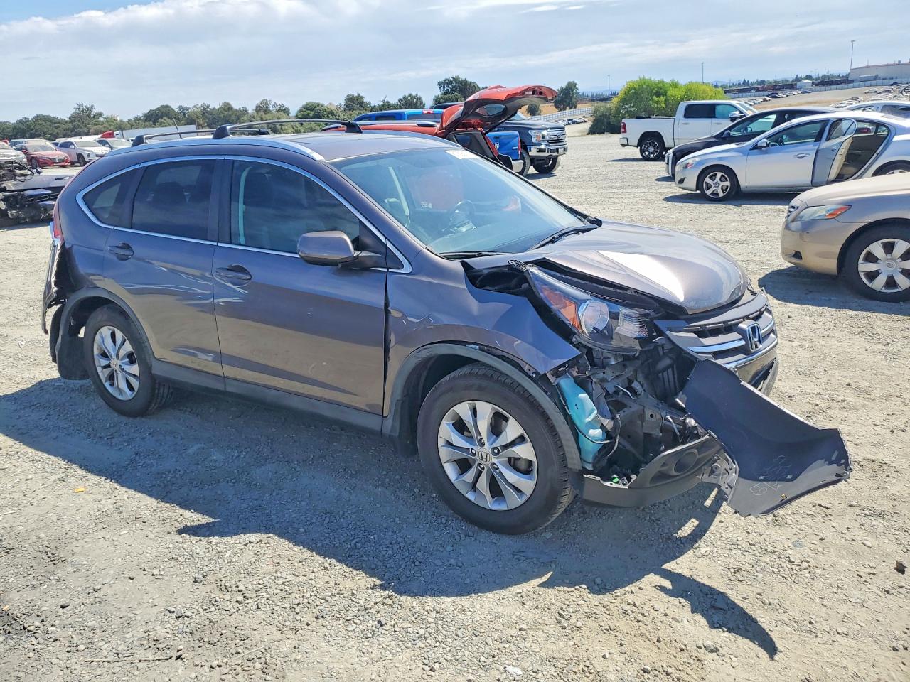 2012 Honda Cr-v Exl Gray vin: 5J6RM3H79CL007525