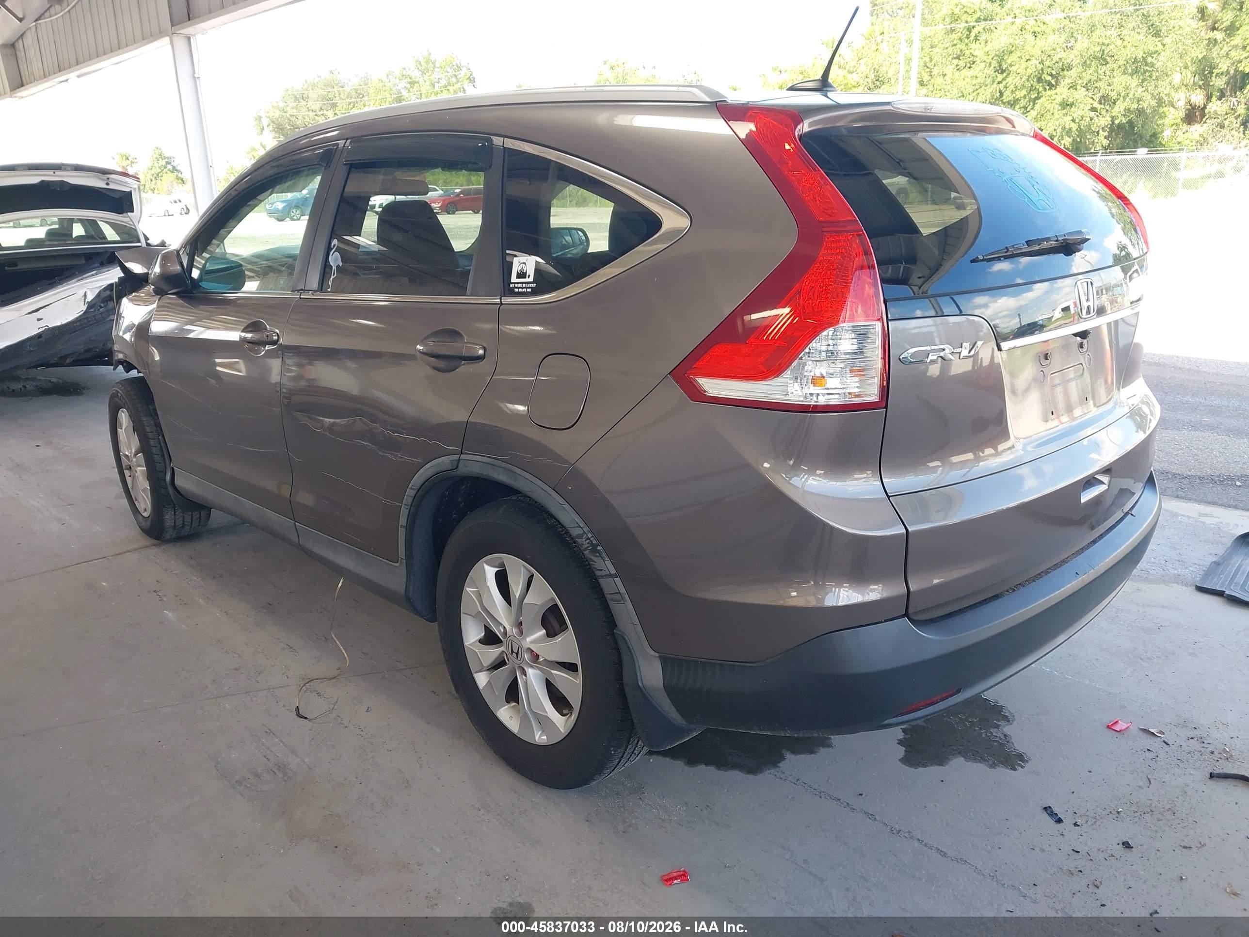 2012 Honda Cr-v Ex-l Beige vin: 5J6RM3H79CL015995