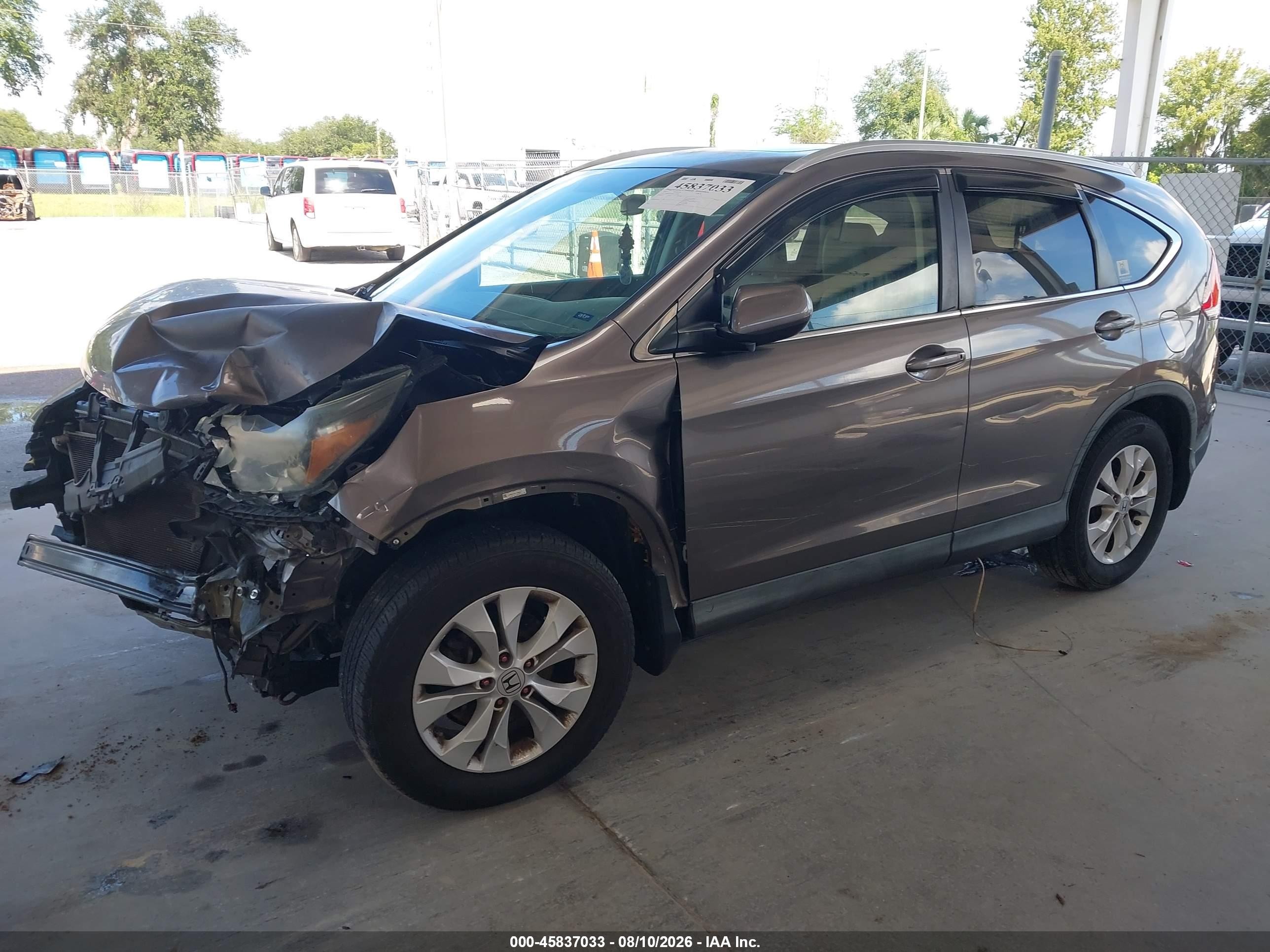 2012 Honda Cr-v Ex-l Beige vin: 5J6RM3H79CL015995