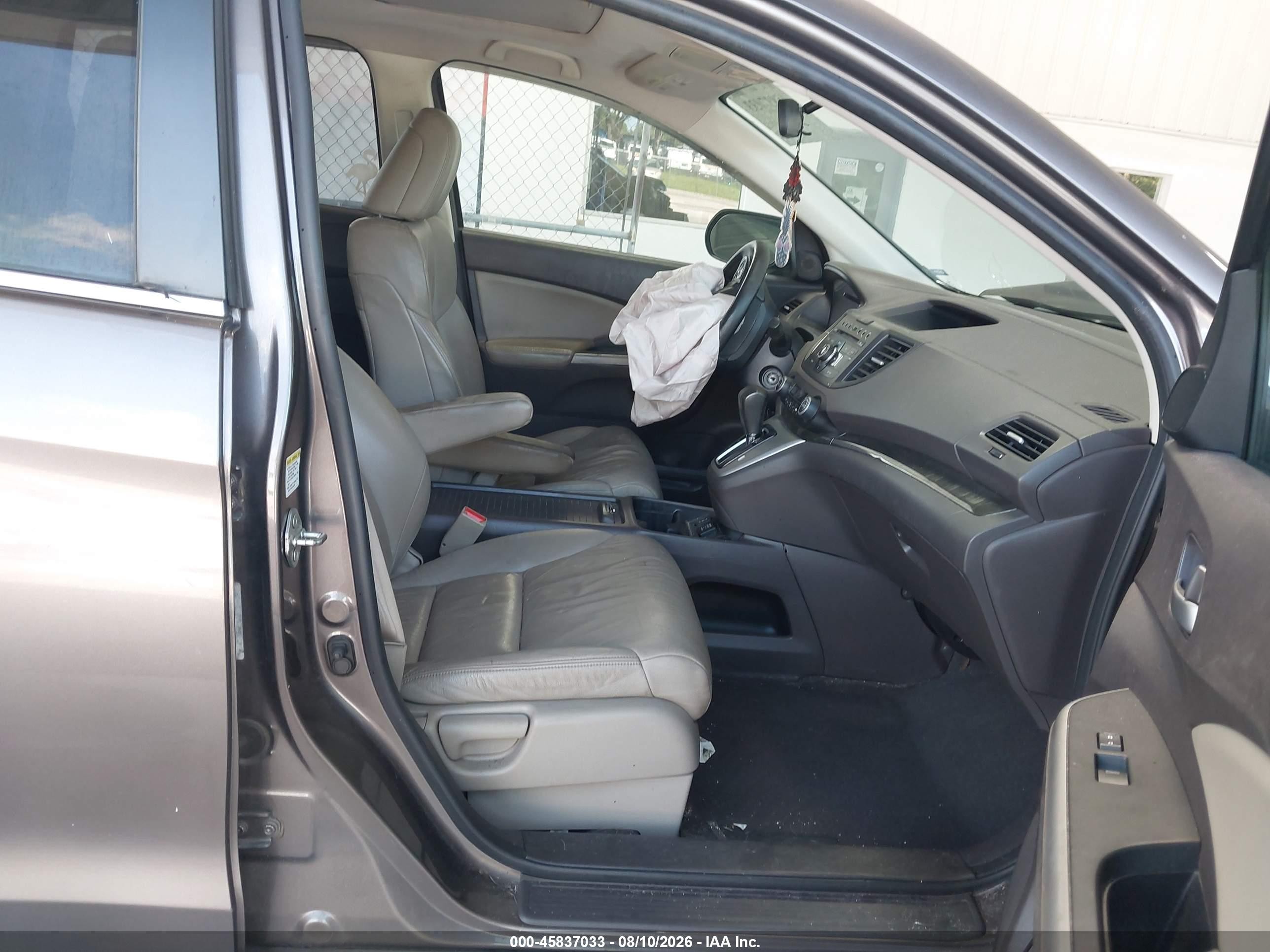 2012 Honda Cr-v Ex-l Beige vin: 5J6RM3H79CL015995
