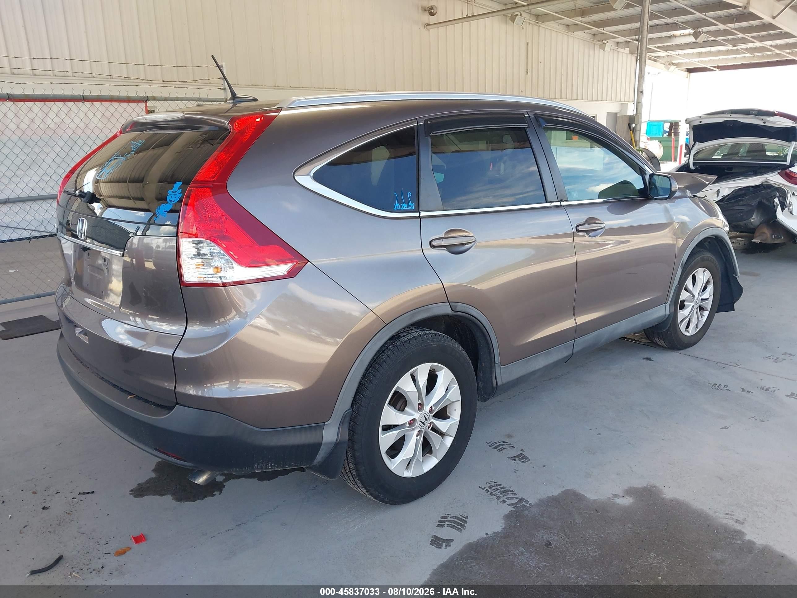 2012 Honda Cr-v Ex-l Beige vin: 5J6RM3H79CL015995