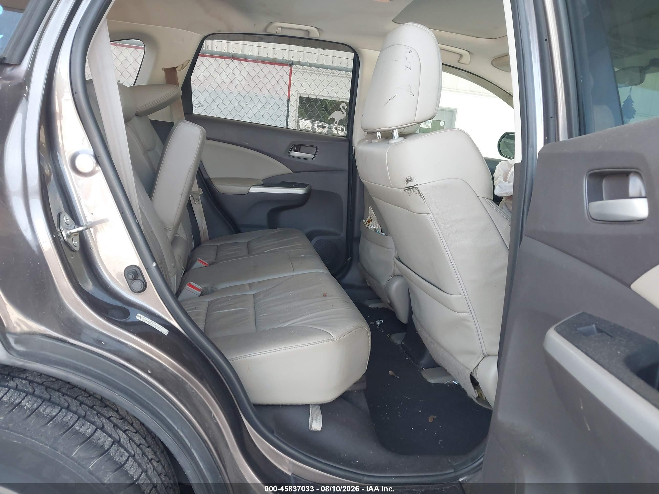 2012 Honda Cr-v Ex-l Beige vin: 5J6RM3H79CL015995