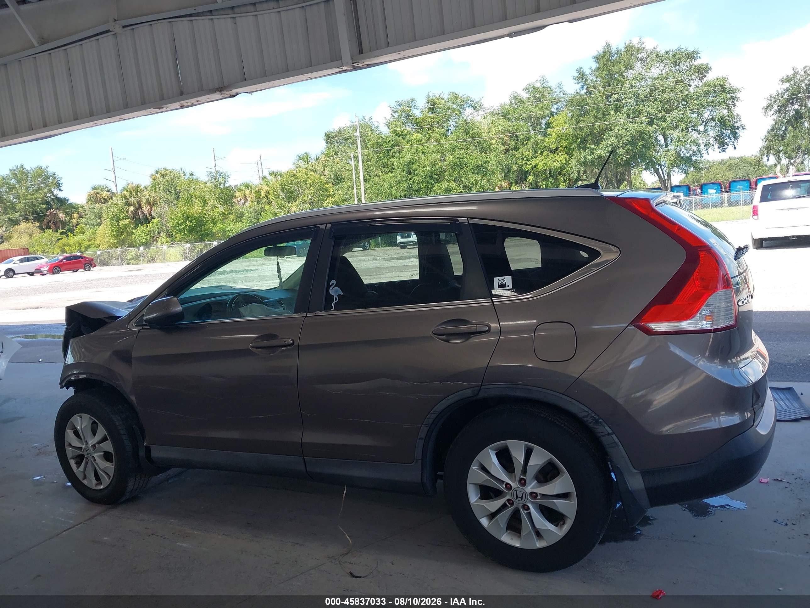 2012 Honda Cr-v Ex-l Beige vin: 5J6RM3H79CL015995