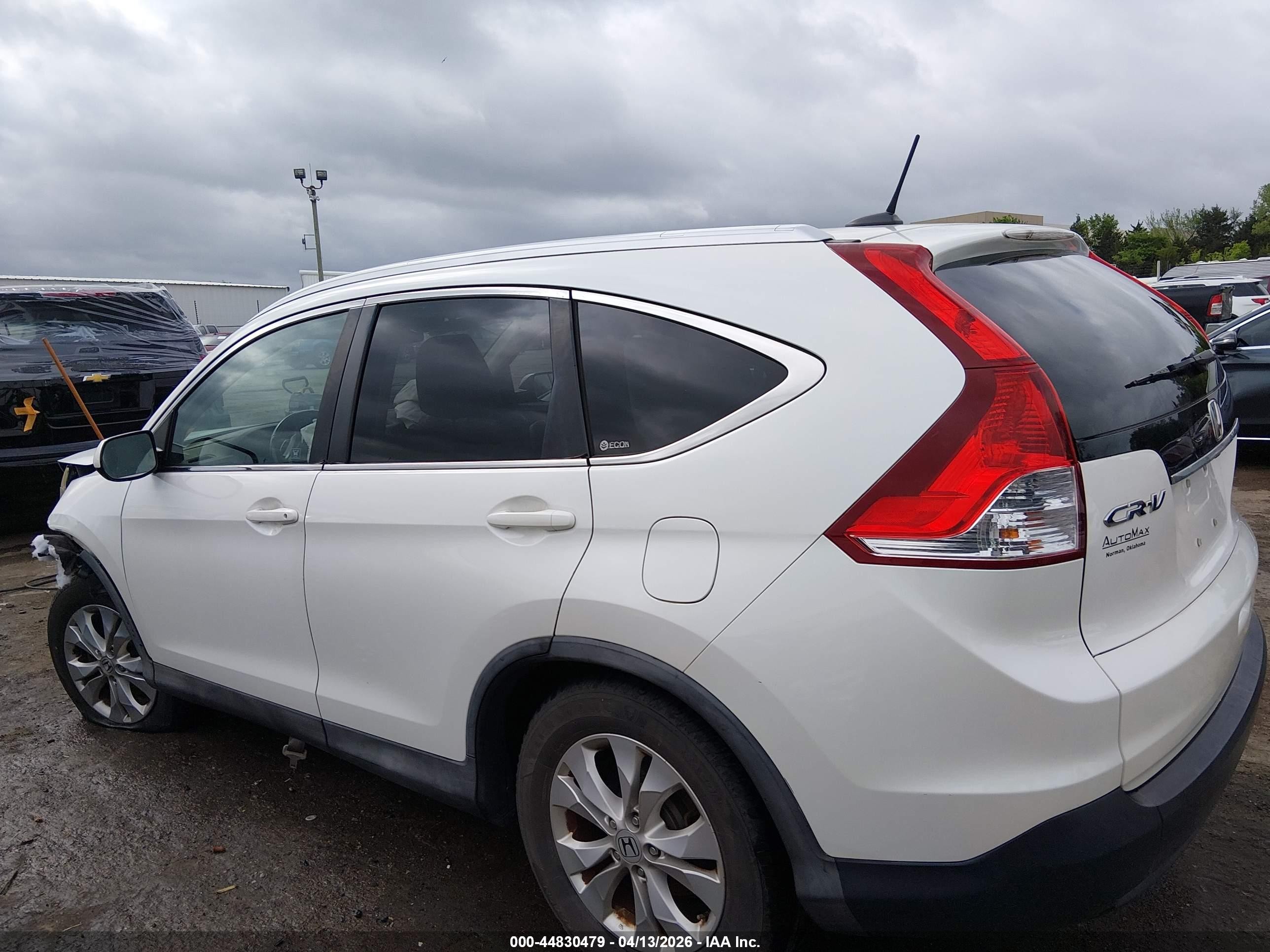 2012 Honda Cr-v Ex-l Белый vin: 5J6RM3H79CL042713