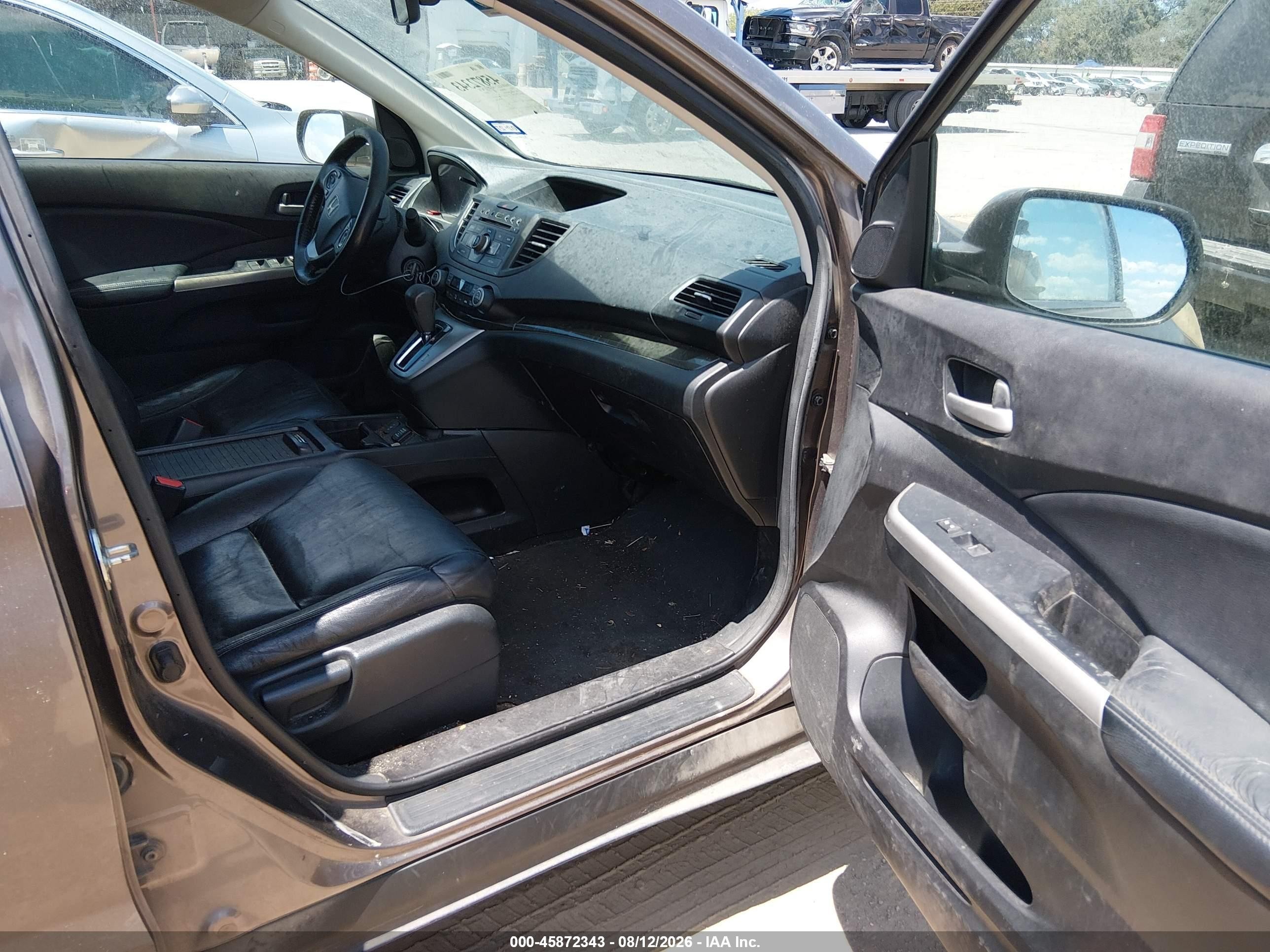 2012 Honda Cr-v Ex-l Brown vin: 5J6RM3H79CL045935