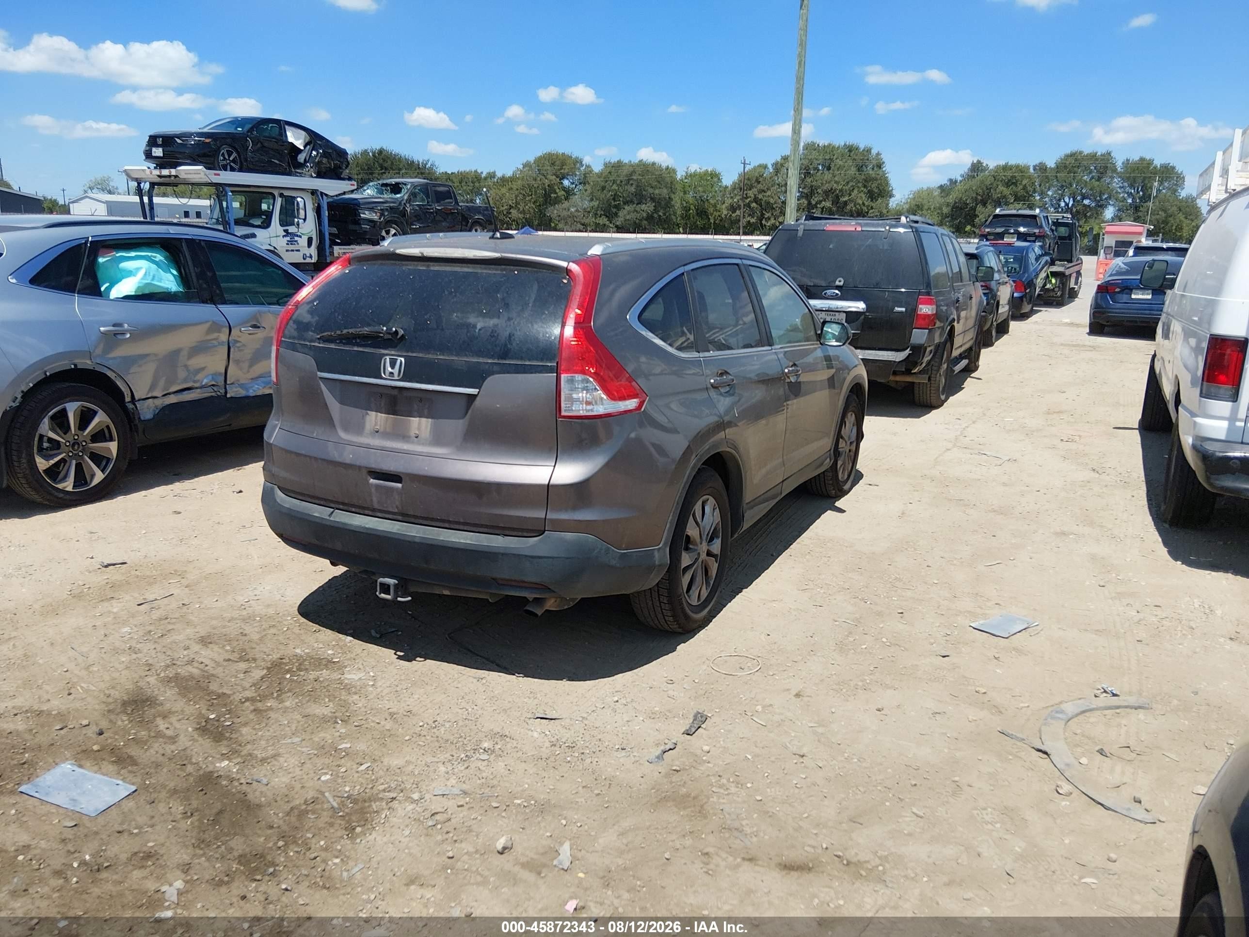 2012 Honda Cr-v Ex-l Brown vin: 5J6RM3H79CL045935