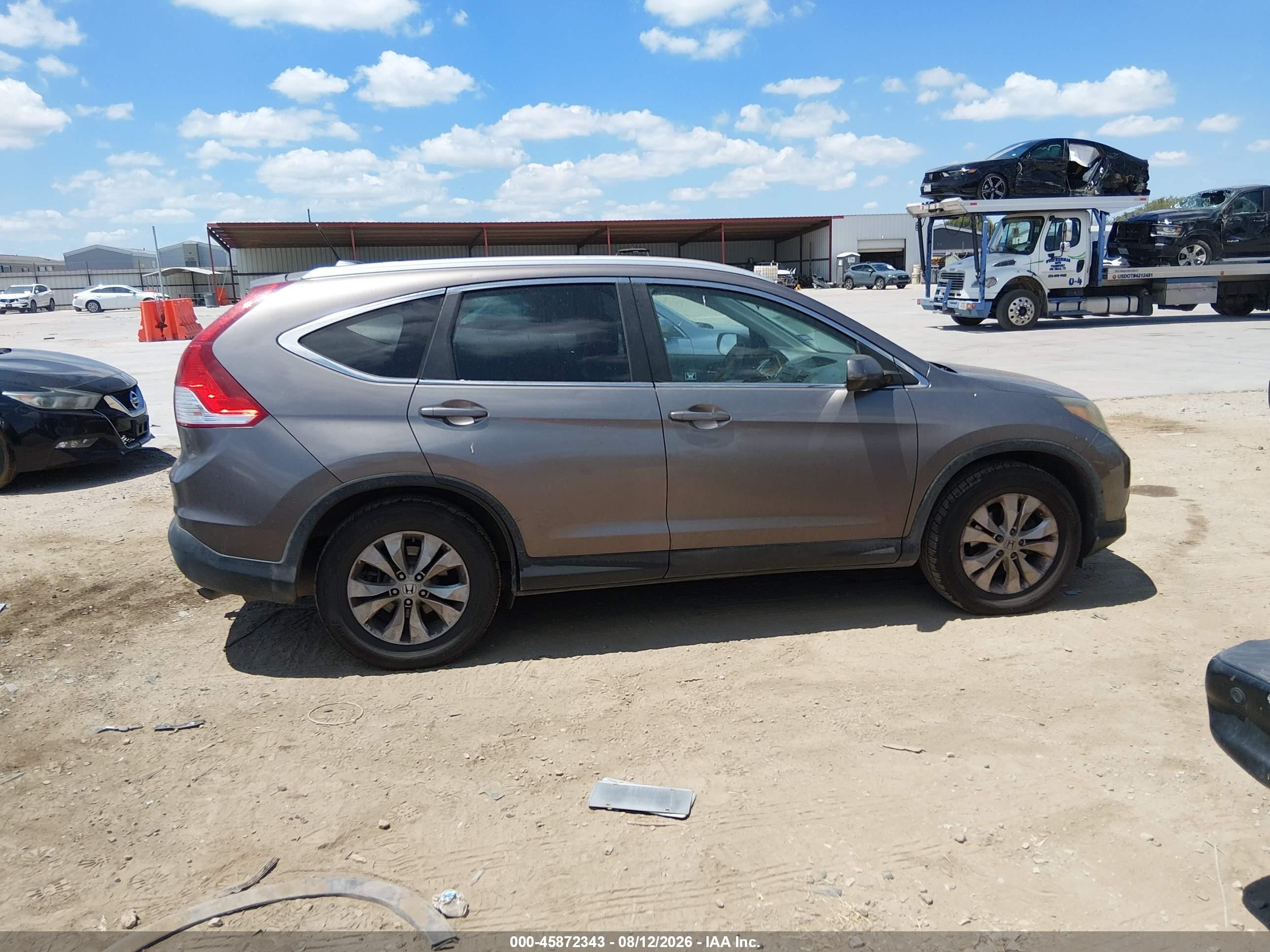 2012 Honda Cr-v Ex-l Brown vin: 5J6RM3H79CL045935