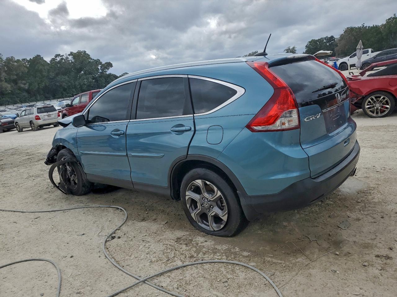 2013 Honda Cr-v Exl Синий vin: 5J6RM3H79DL003041