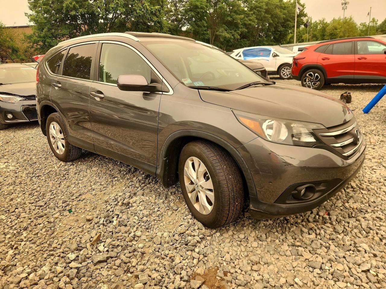 2013 Honda Cr-v Exl Gray vin: 5J6RM3H79DL007543
