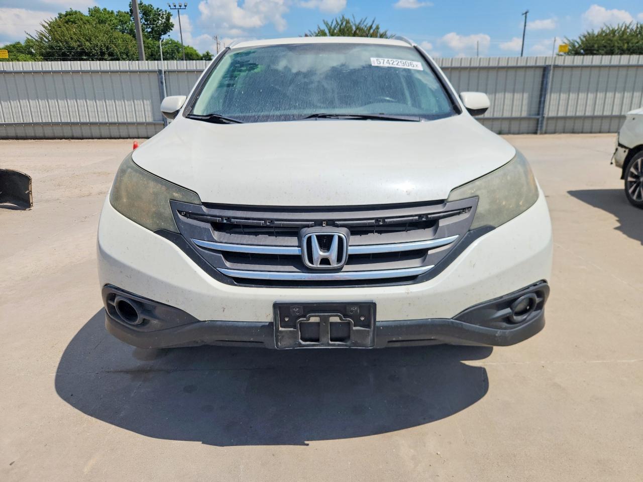 2013 Honda Cr-v Exl White vin: 5J6RM3H79DL008577