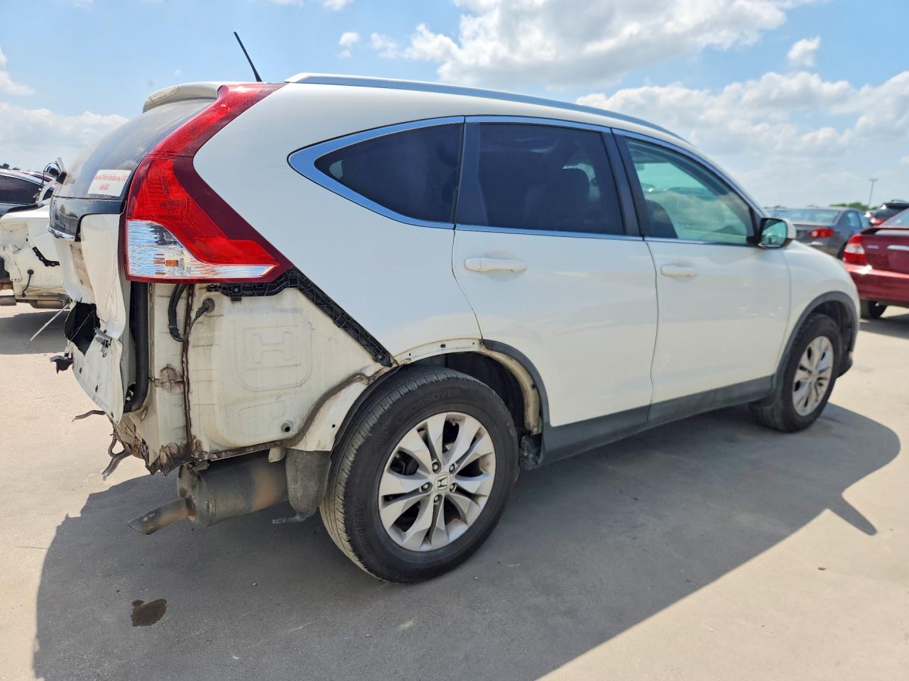 2013 Honda Cr-v Exl White vin: 5J6RM3H79DL008577