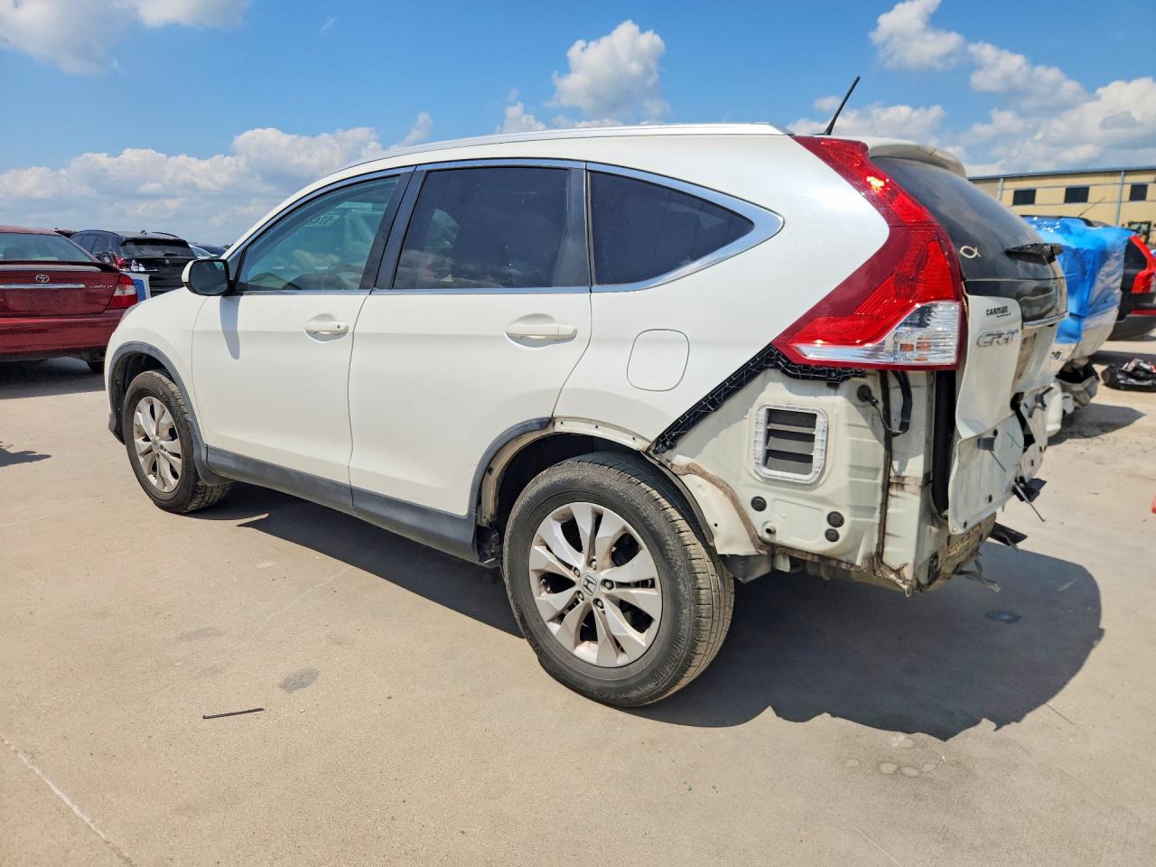 2013 Honda Cr-v Exl White vin: 5J6RM3H79DL008577