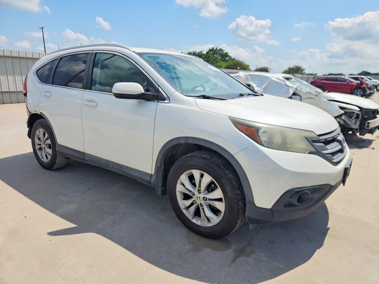 2013 Honda Cr-v Exl White vin: 5J6RM3H79DL008577