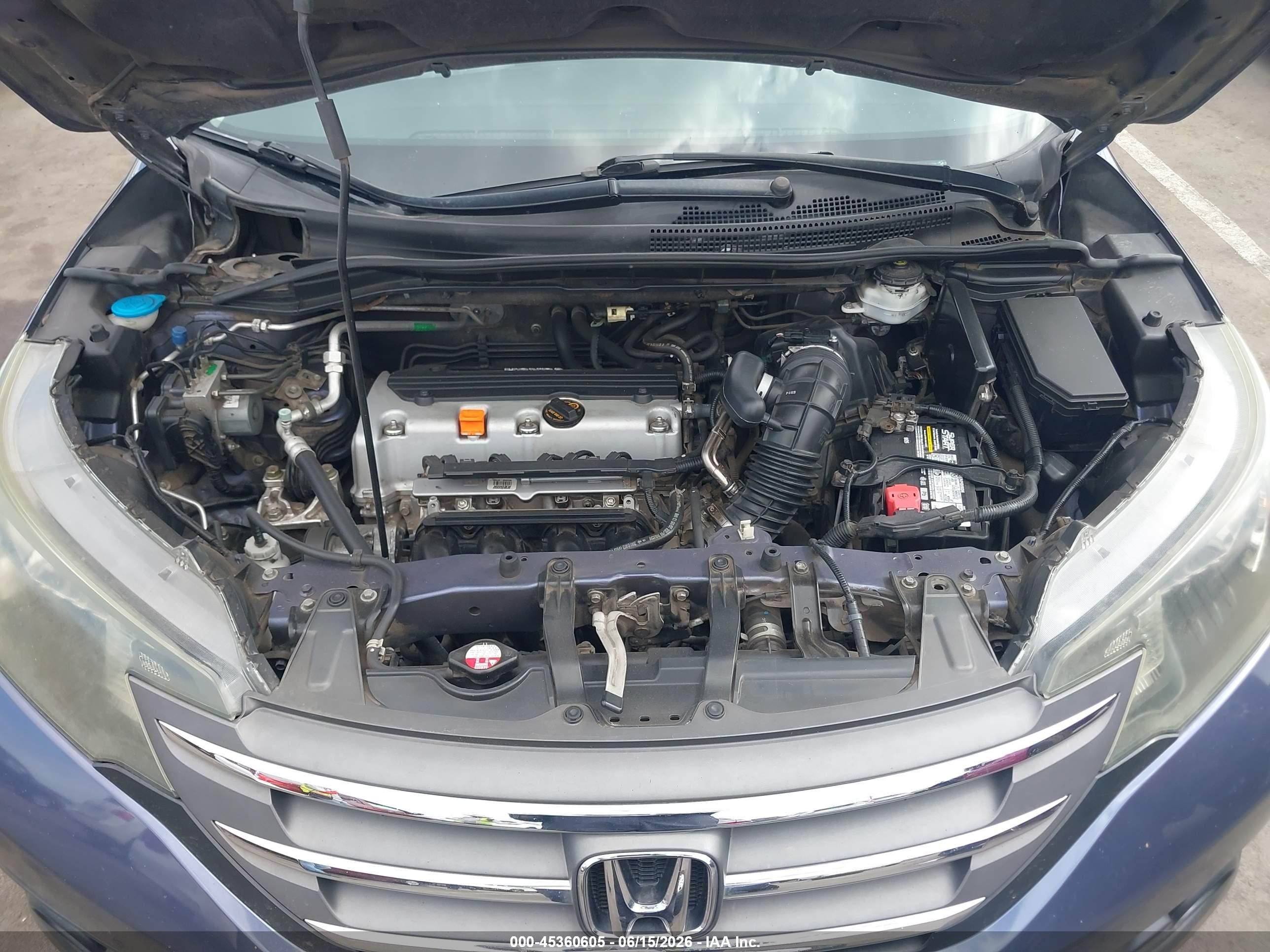 2013 Honda Cr-v Ex-l Blue vin: 5J6RM3H79DL009311