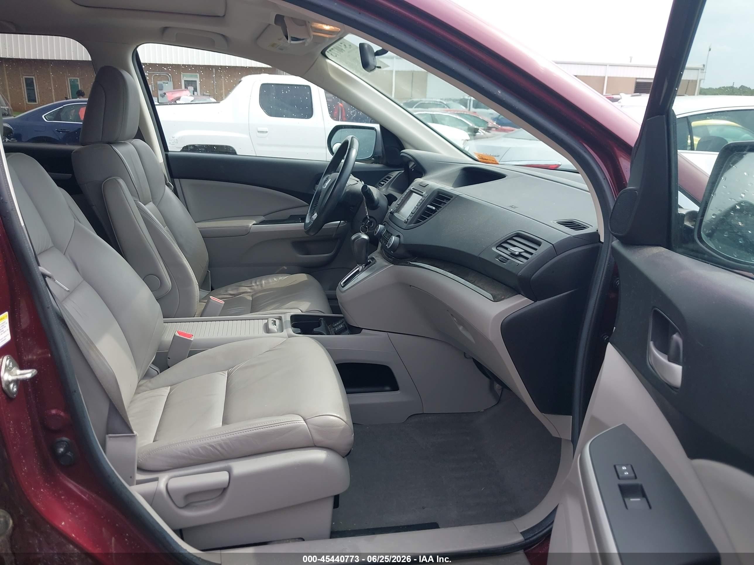 2013 Honda Cr-v Ex-l Red vin: 5J6RM3H79DL011057