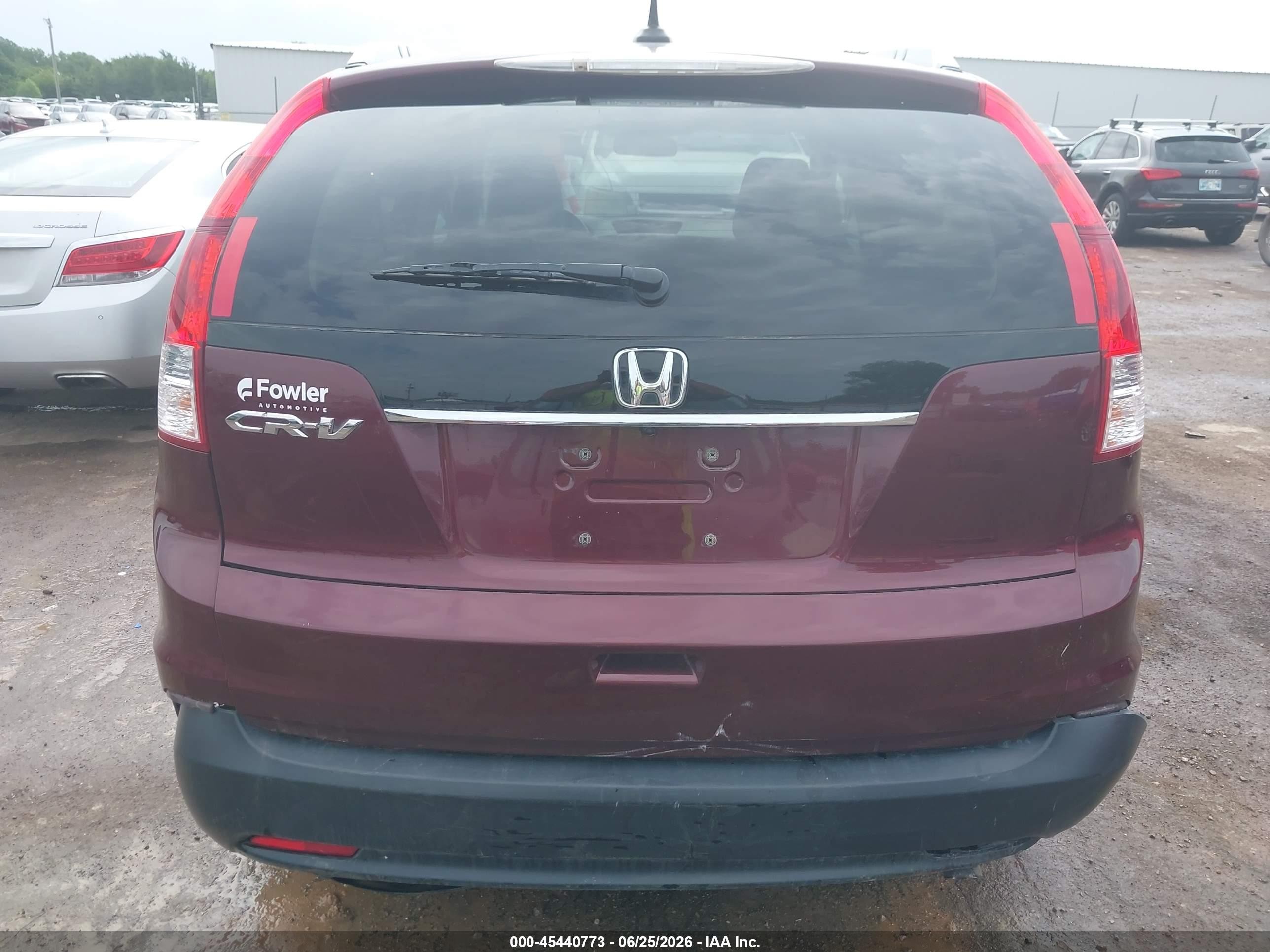 2013 Honda Cr-v Ex-l Red vin: 5J6RM3H79DL011057