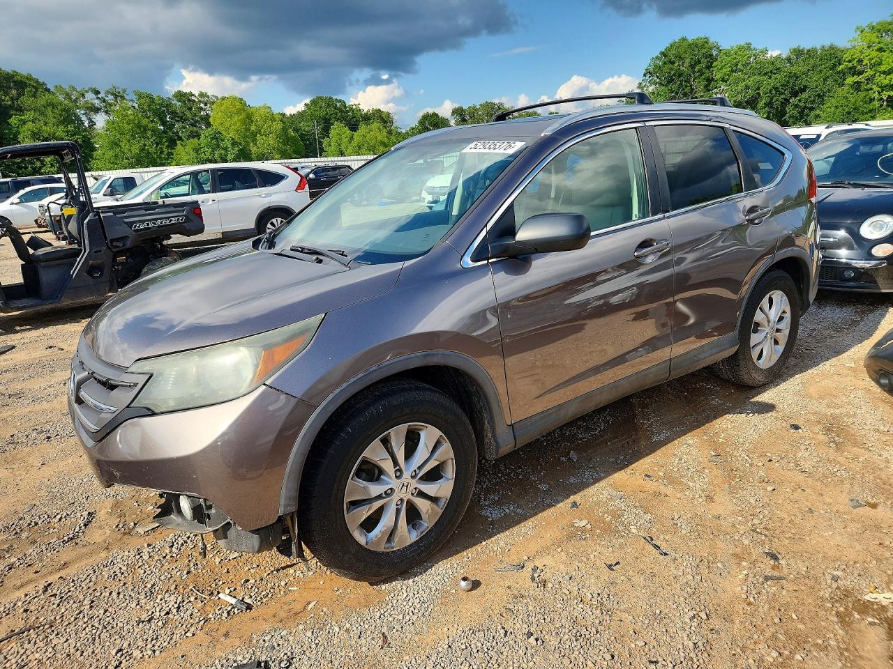 2013 Honda Cr-v Exl Gray vin: 5J6RM3H79DL018719