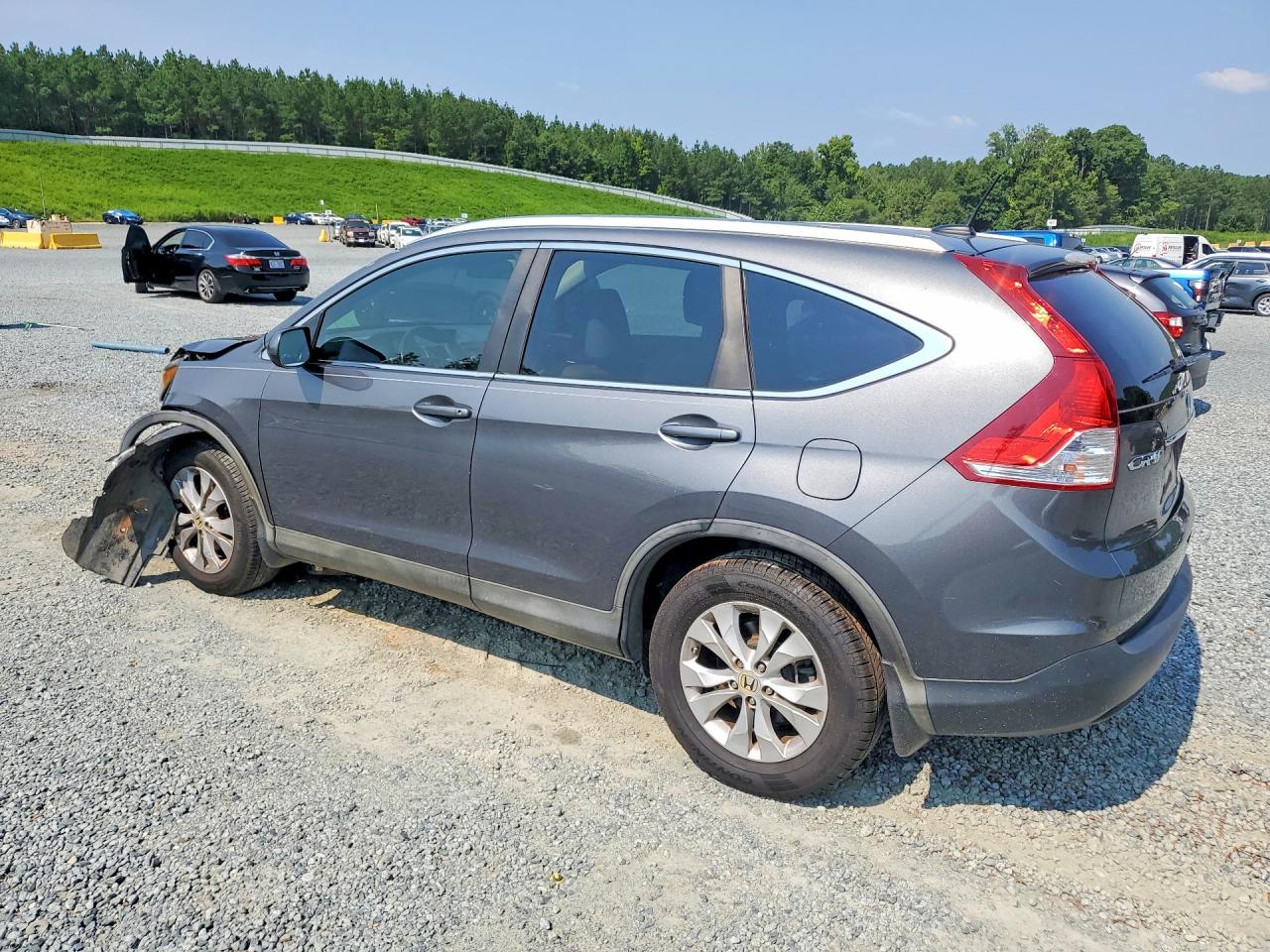 2013 Honda Cr-v Exl Gray vin: 5J6RM3H79DL022043