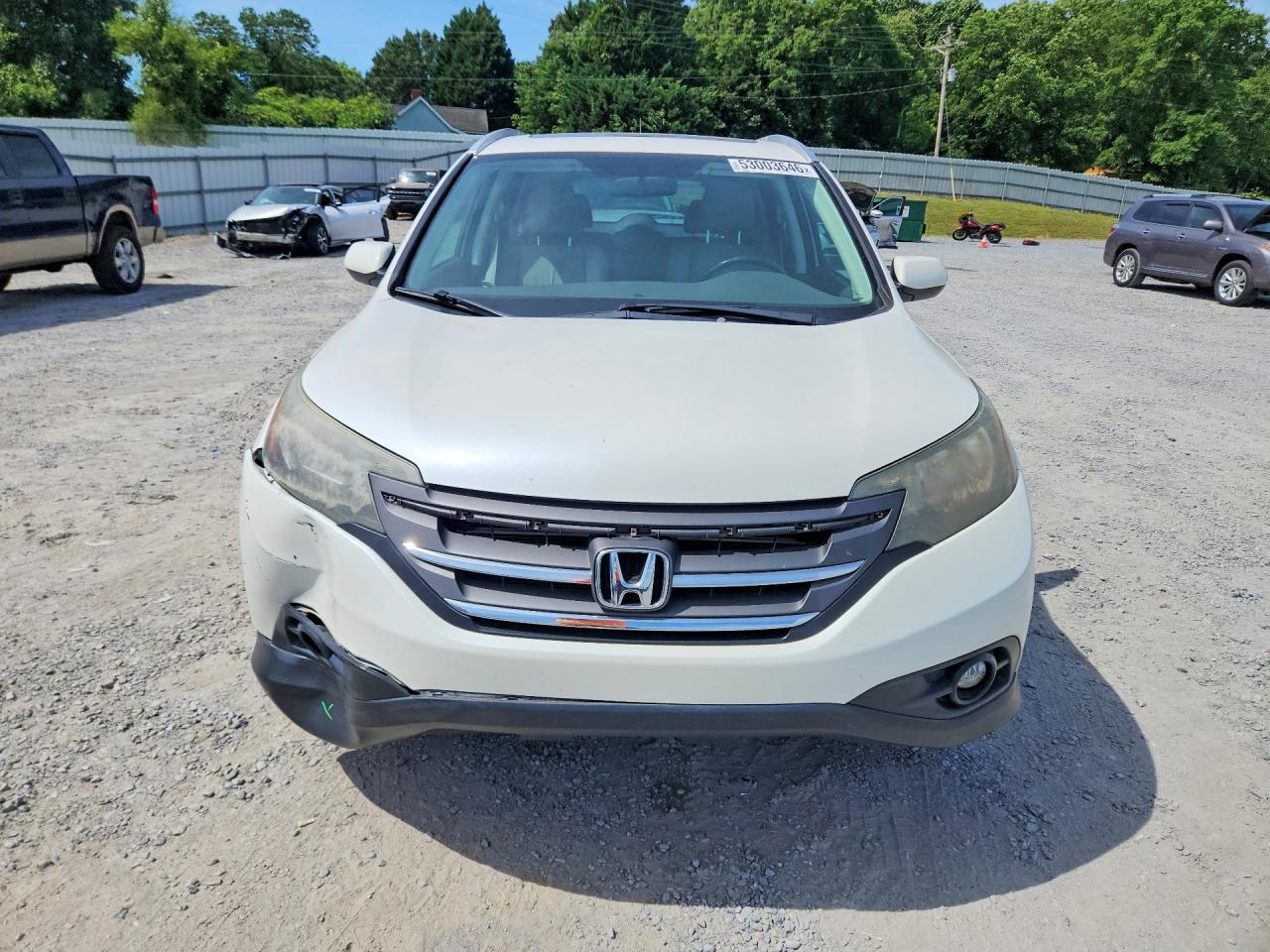 2013 Honda Cr-v Exl White vin: 5J6RM3H79DL033818