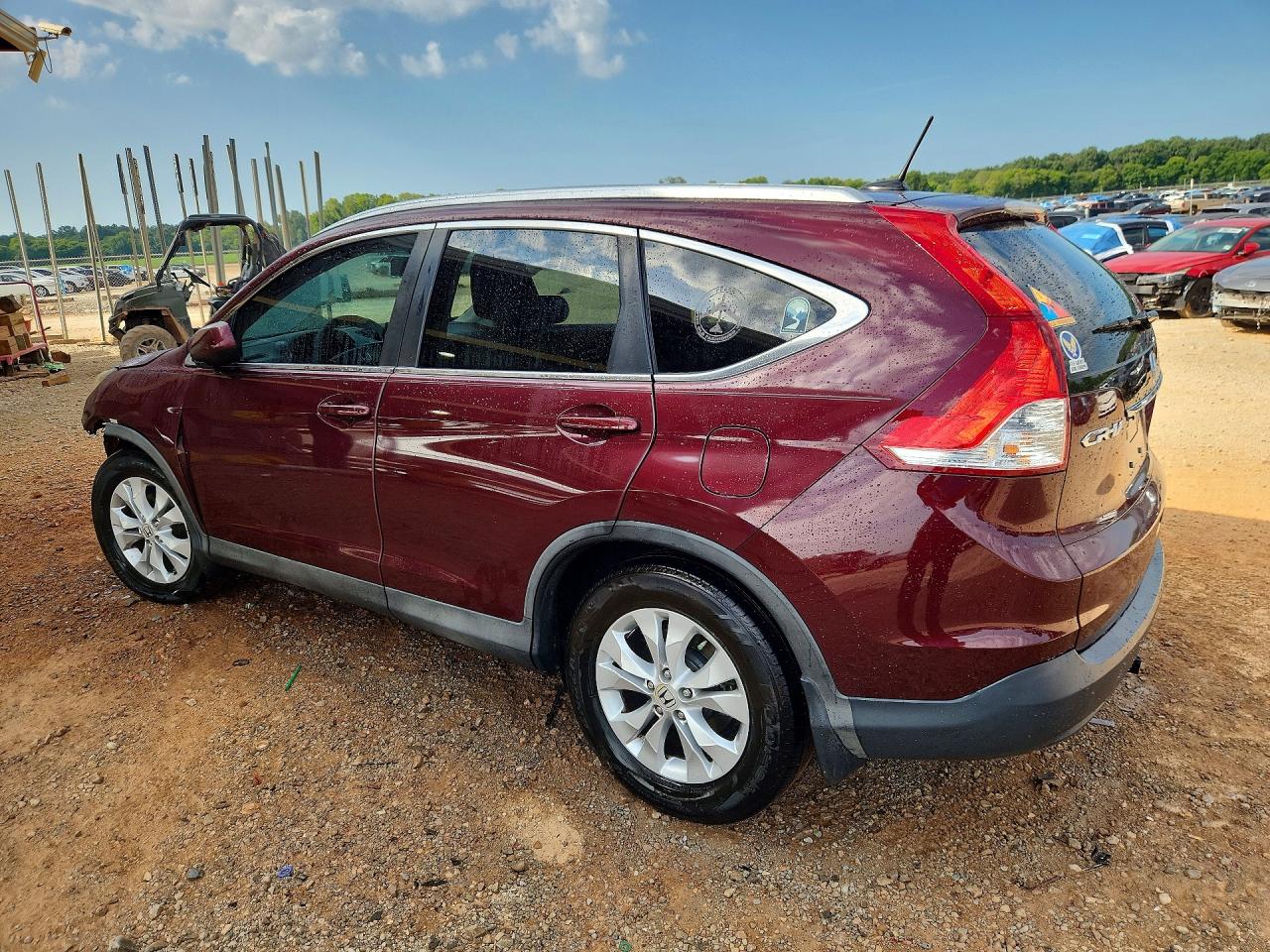 2014 Honda Cr-v Exl Burgundy vin: 5J6RM3H79EL013599