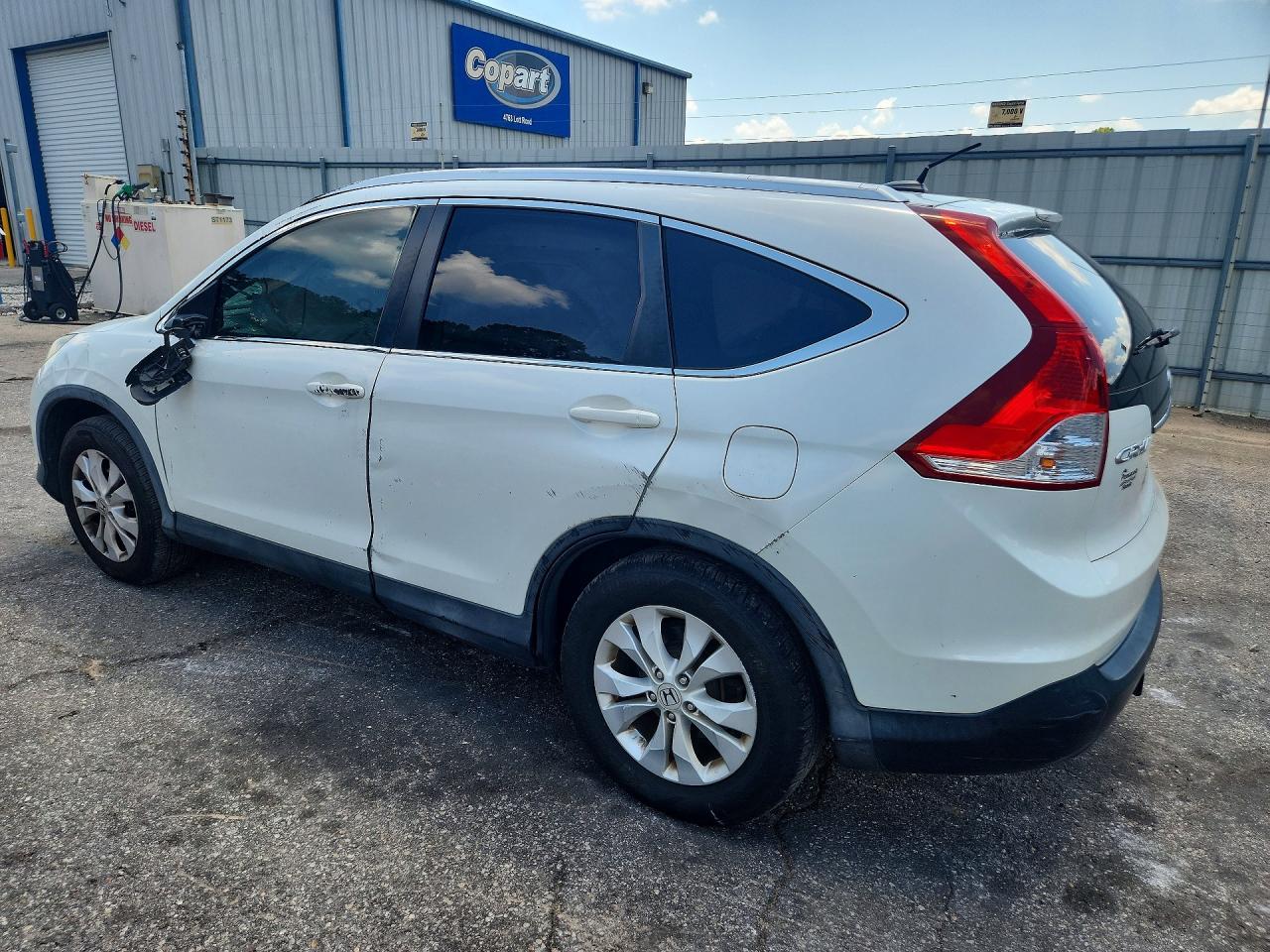 2014 Honda Cr-v Exl White vin: 5J6RM3H79EL020584