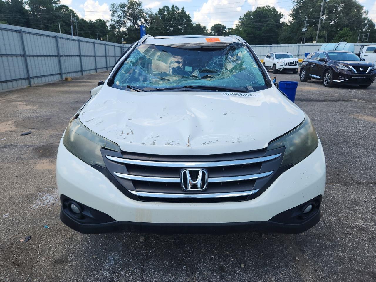 2014 Honda Cr-v Exl White vin: 5J6RM3H79EL020584