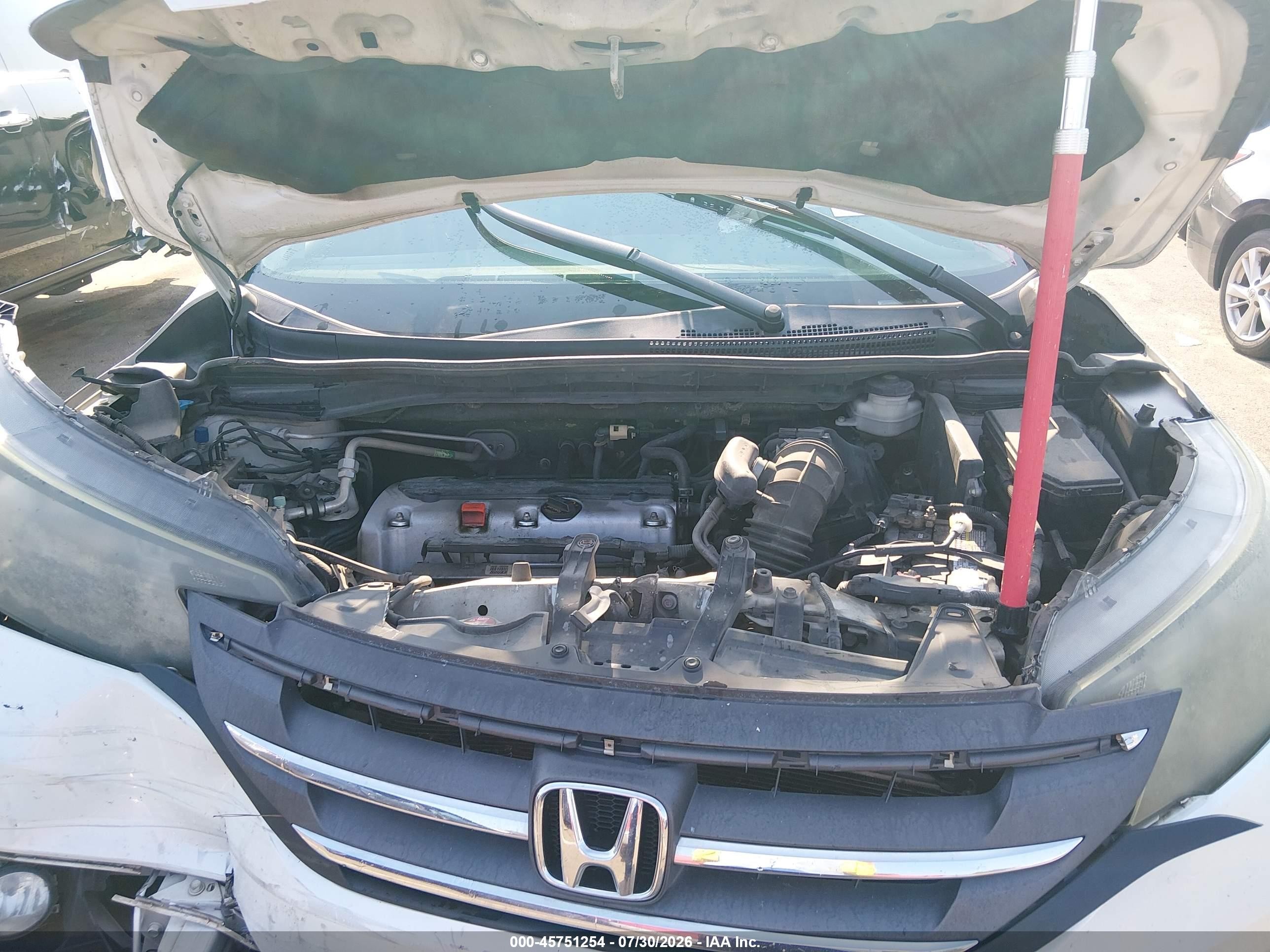 2014 Honda Cr-v Ex-l White vin: 5J6RM3H79EL036123