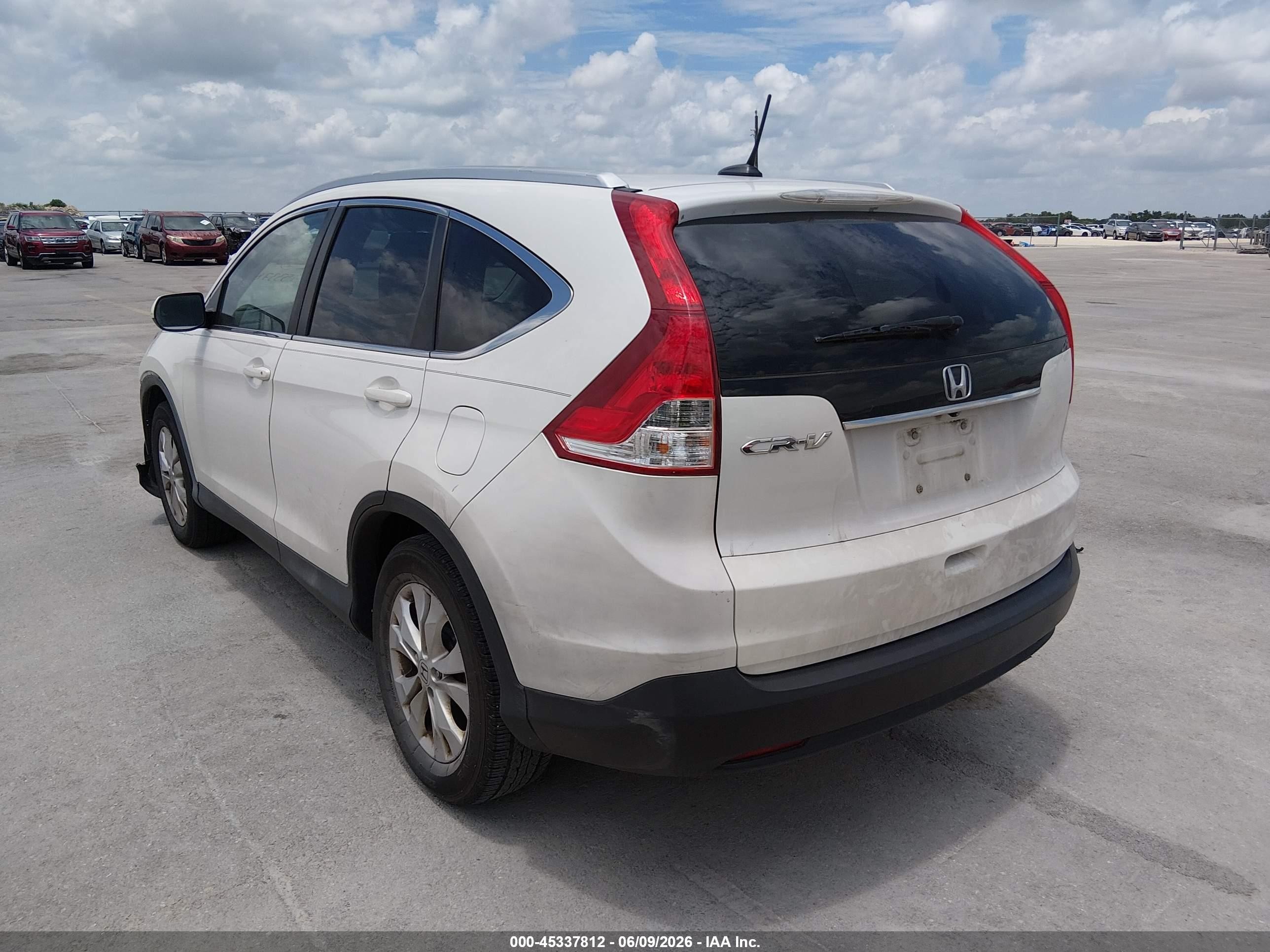 2014 Honda Cr-v Ex-l Белый vin: 5J6RM3H79EL038938