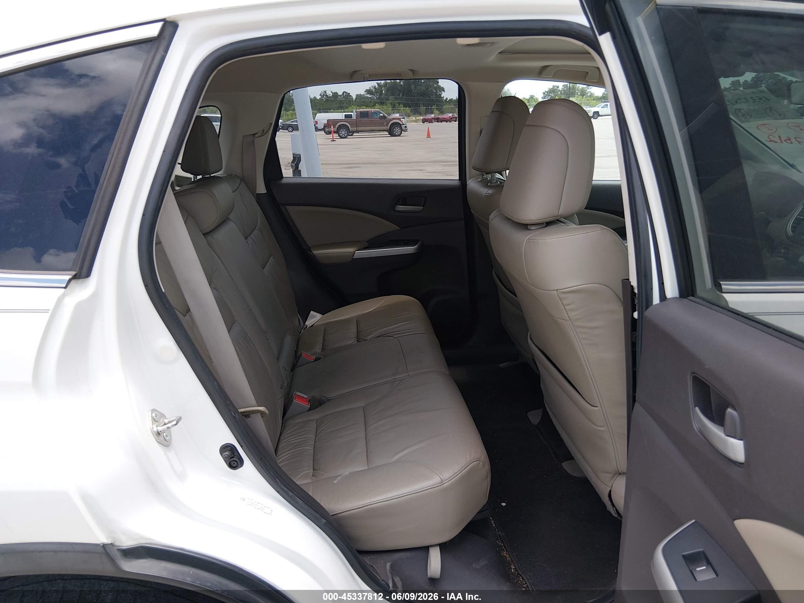 2014 Honda Cr-v Ex-l Белый vin: 5J6RM3H79EL038938