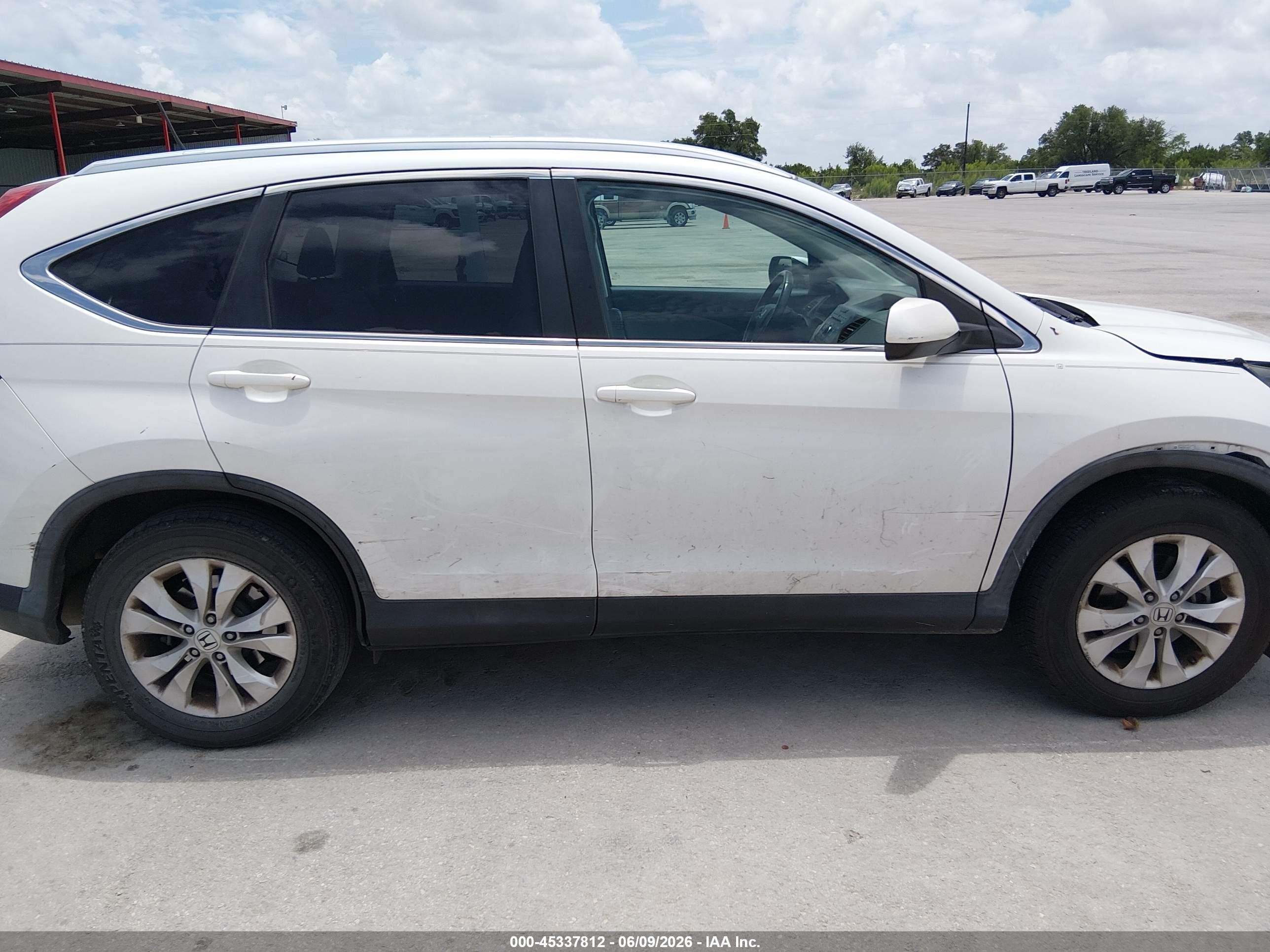 2014 Honda Cr-v Ex-l Белый vin: 5J6RM3H79EL038938