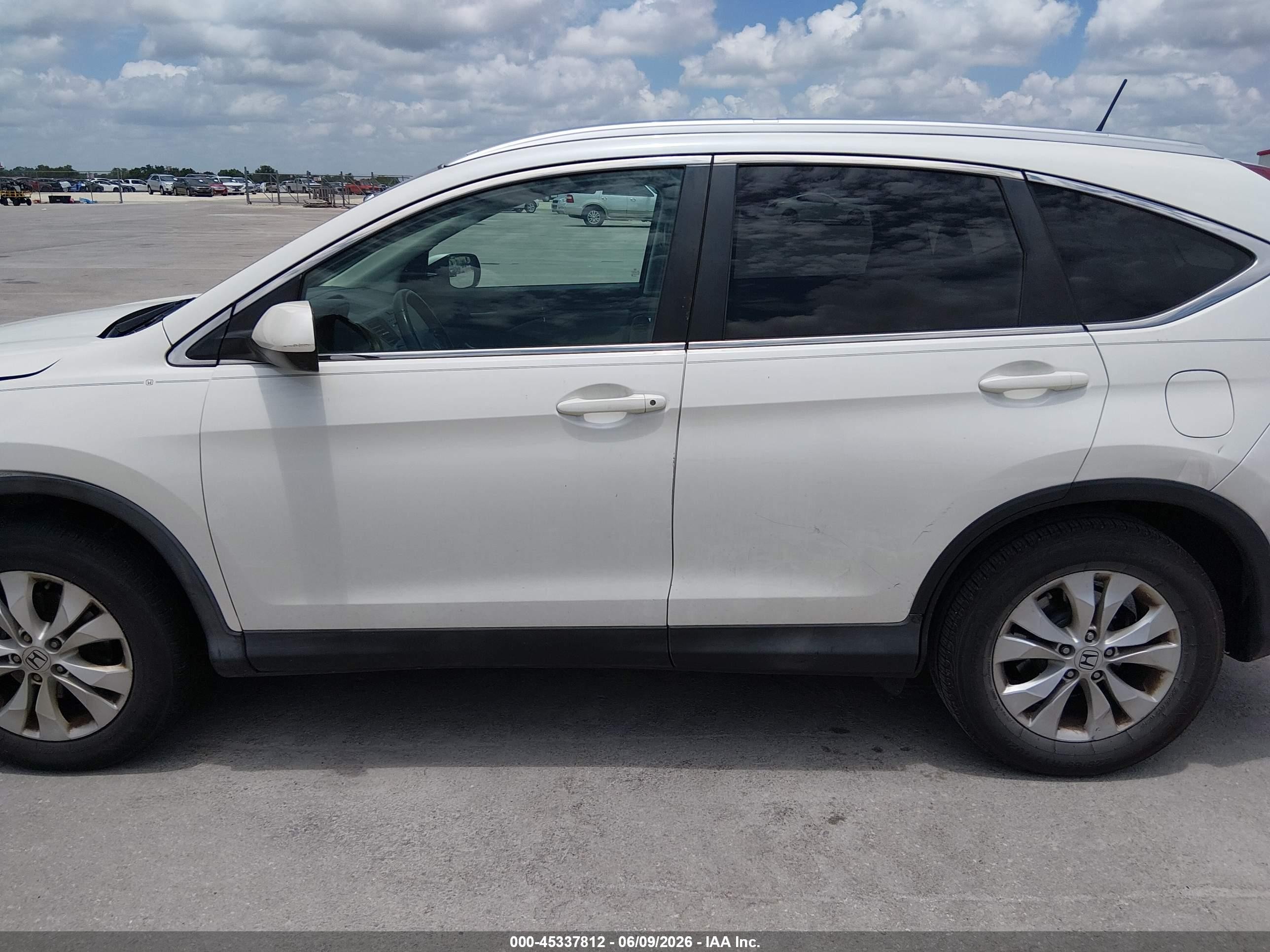 2014 Honda Cr-v Ex-l Белый vin: 5J6RM3H79EL038938