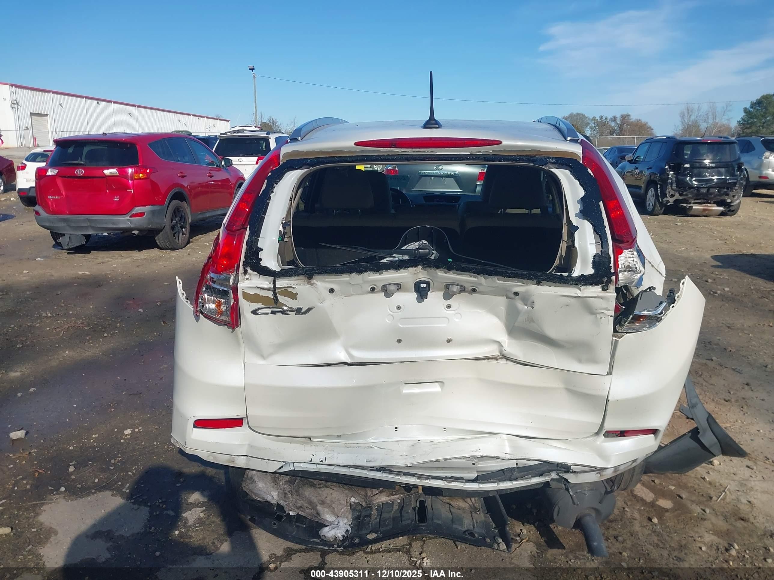 2015 Honda Cr-v Ex-l White vin: 5J6RM3H79FL003222