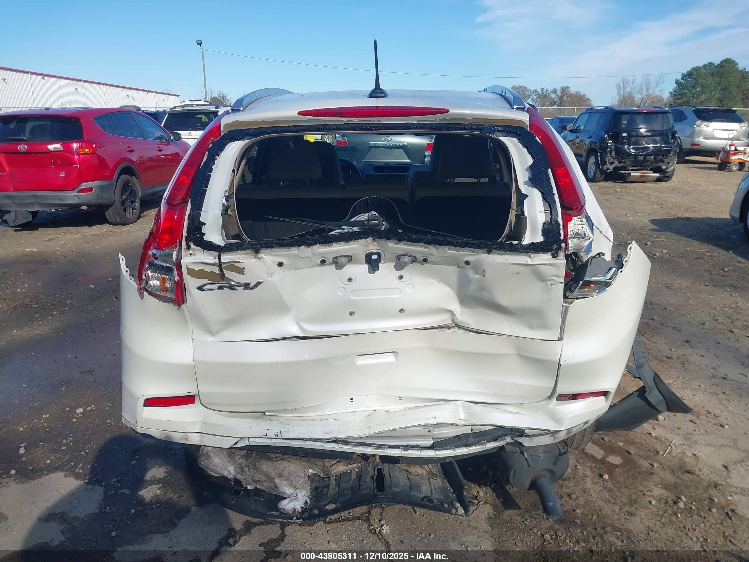 2015 Honda Cr-v Ex-l White vin: 5J6RM3H79FL003222