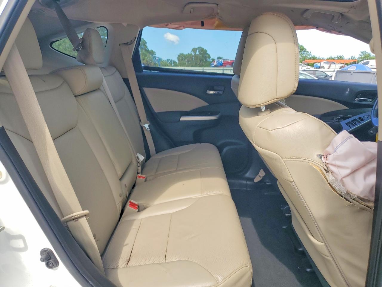 2015 Honda Cr-v Exl White vin: 5J6RM3H79FL008095