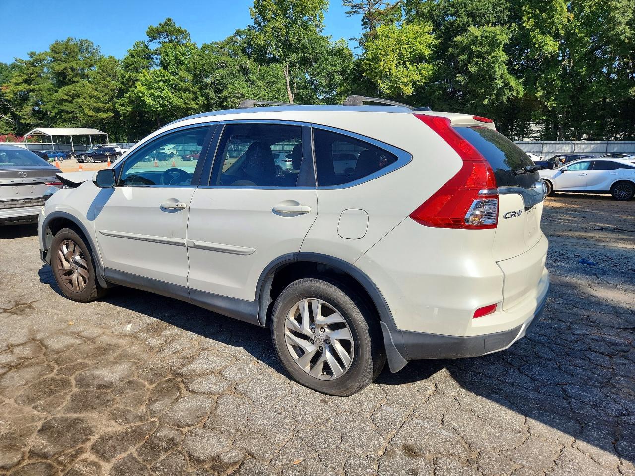 2015 Honda Cr-v White vin: 5J6RM3H79FL010381