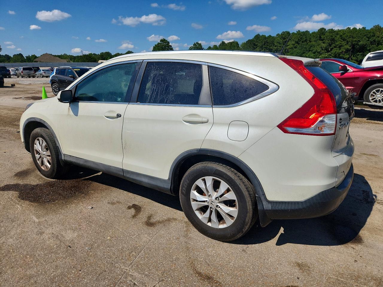 2012 Honda Cr-v Exl White vin: 5J6RM3H7XCL013981