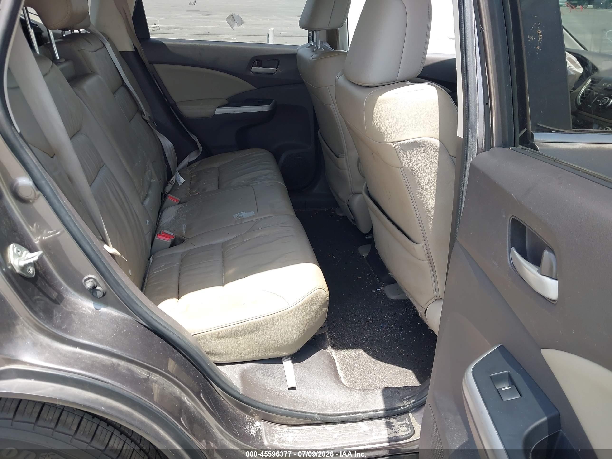 2012 Honda Cr-v Ex-l Gray vin: 5J6RM3H7XCL030487