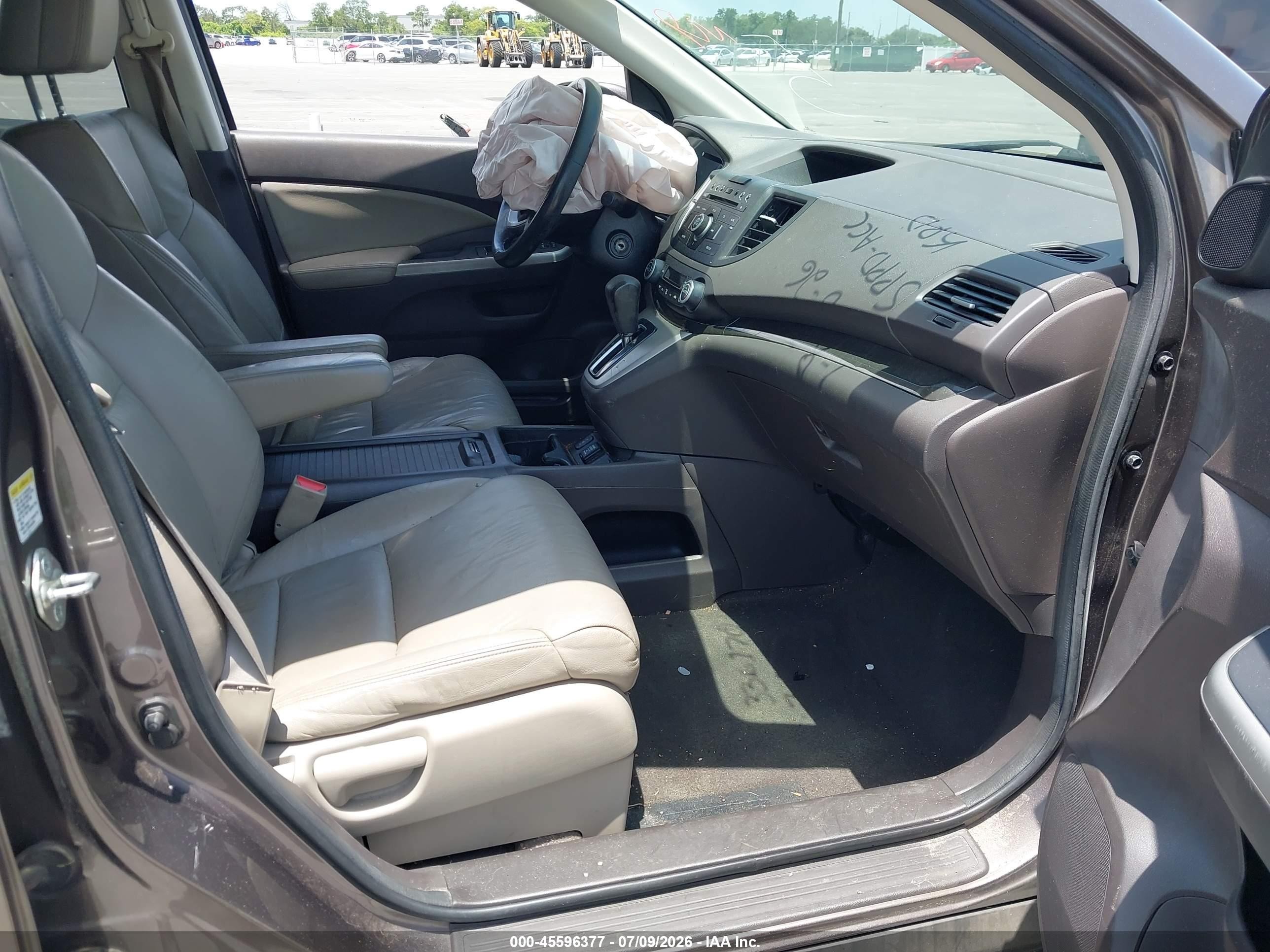 2012 Honda Cr-v Ex-l Gray vin: 5J6RM3H7XCL030487