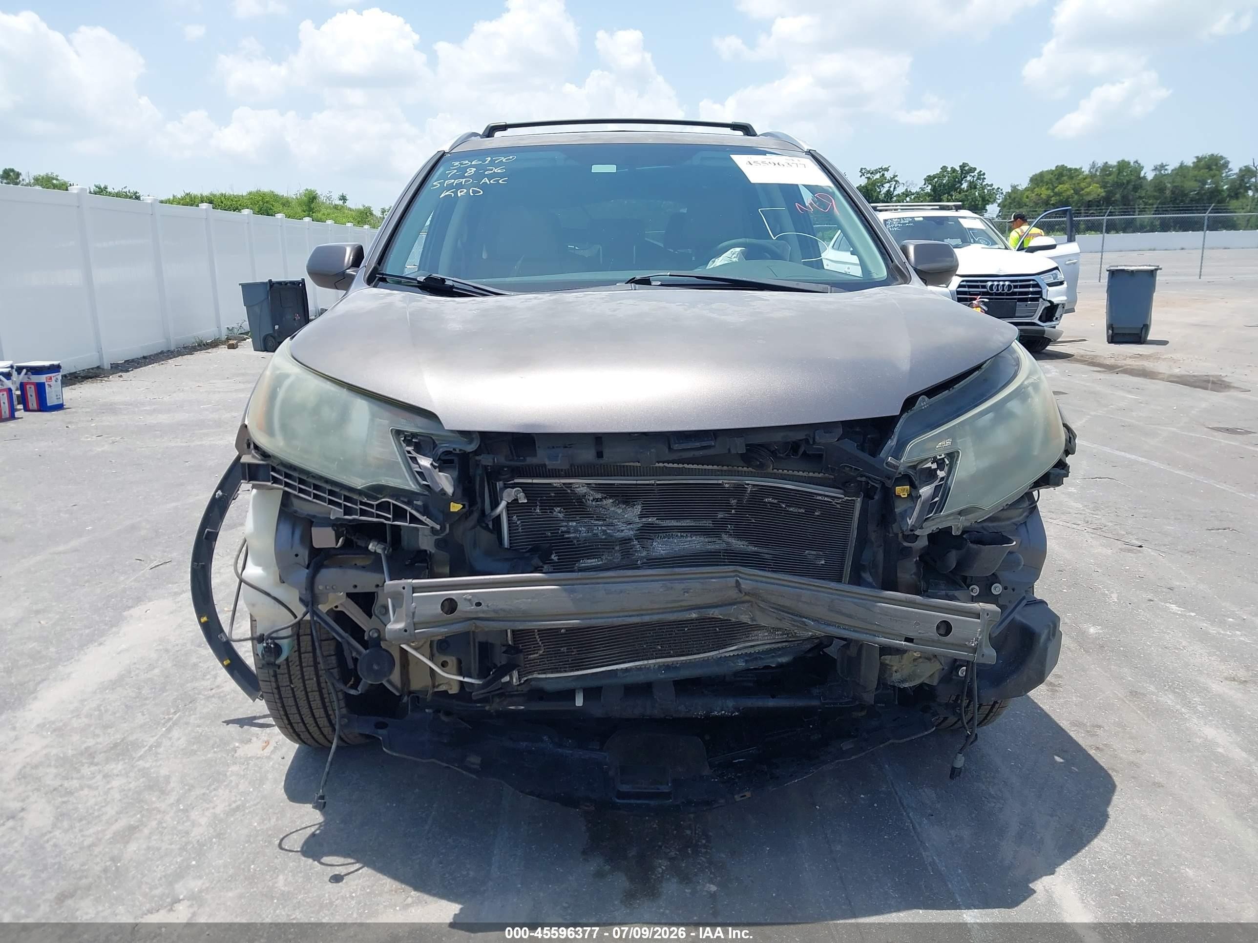 2012 Honda Cr-v Ex-l Gray vin: 5J6RM3H7XCL030487