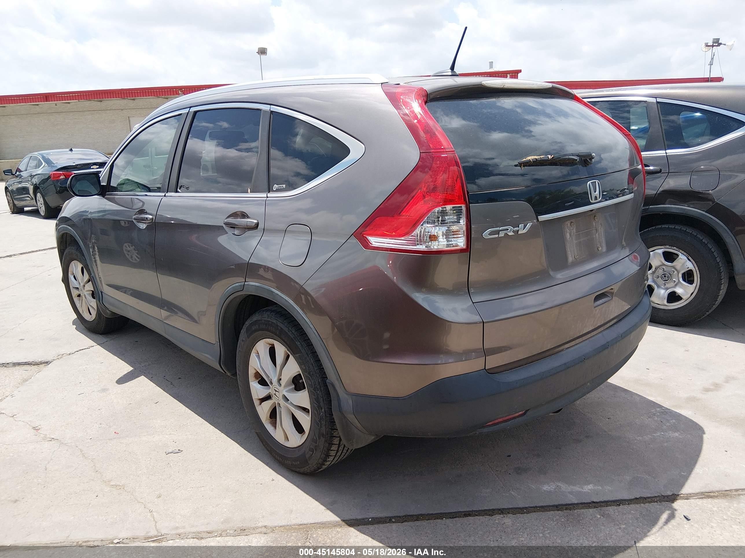 2012 Honda Cr-v Ex-l Brown vin: 5J6RM3H7XCL031980