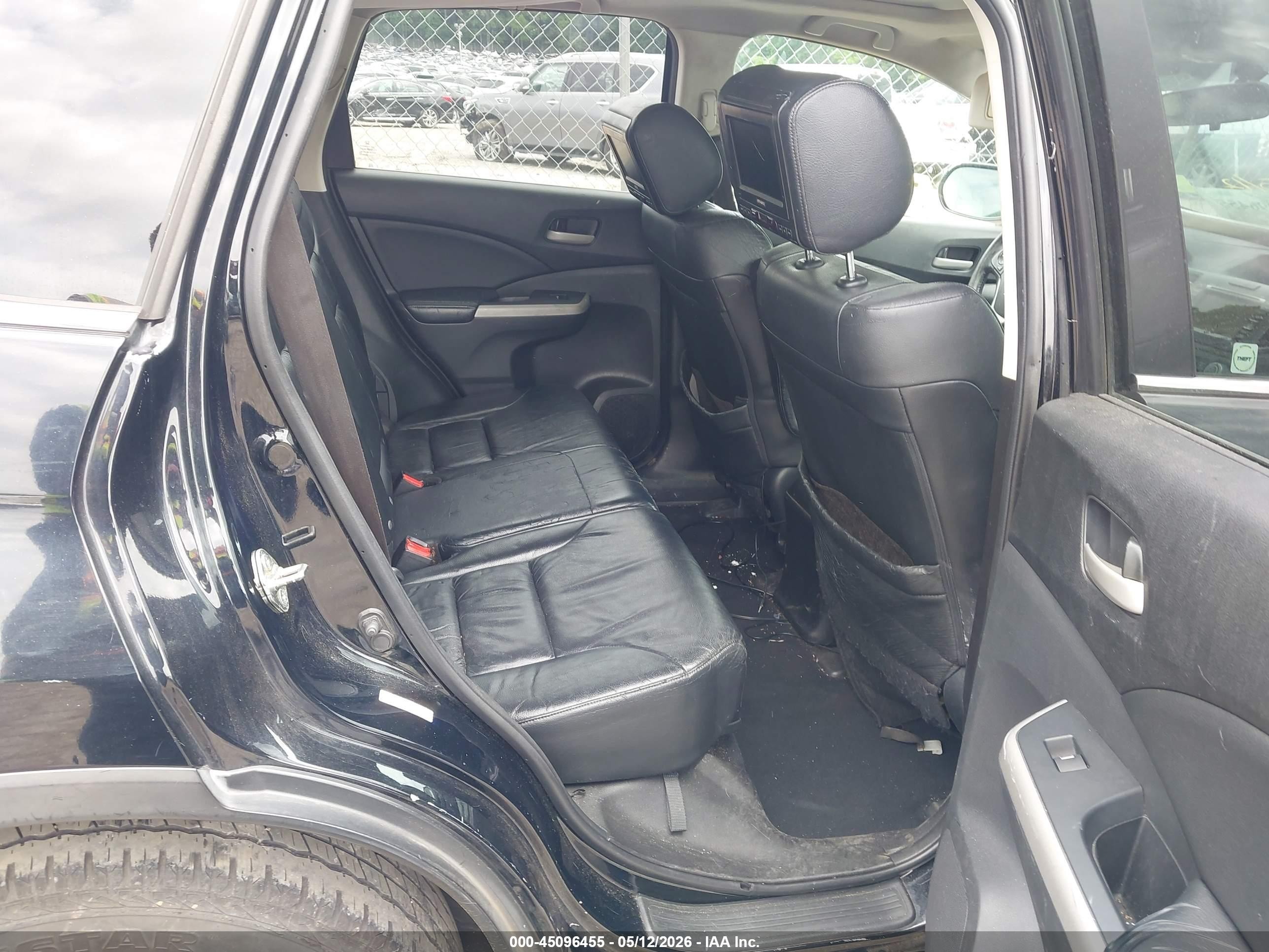 2012 Honda Cr-v Ex-l Black vin: 5J6RM3H7XCL039240