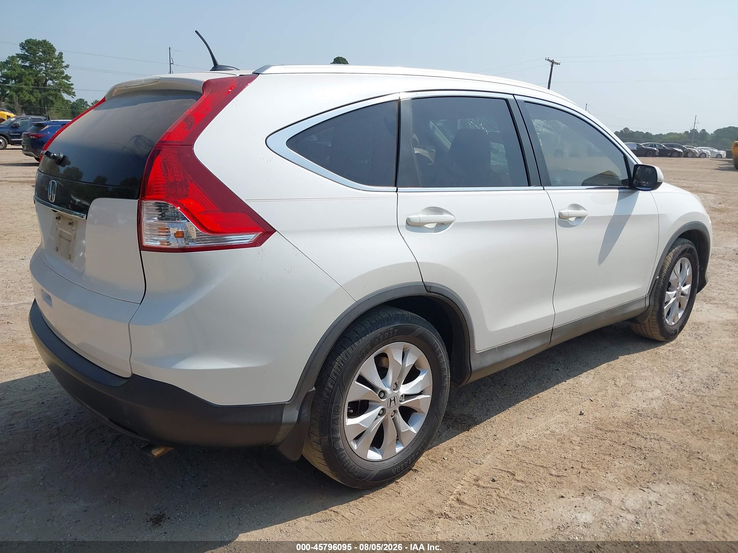 2012 Honda Cr-v Ex-l Белый vin: 5J6RM3H7XCL042641
