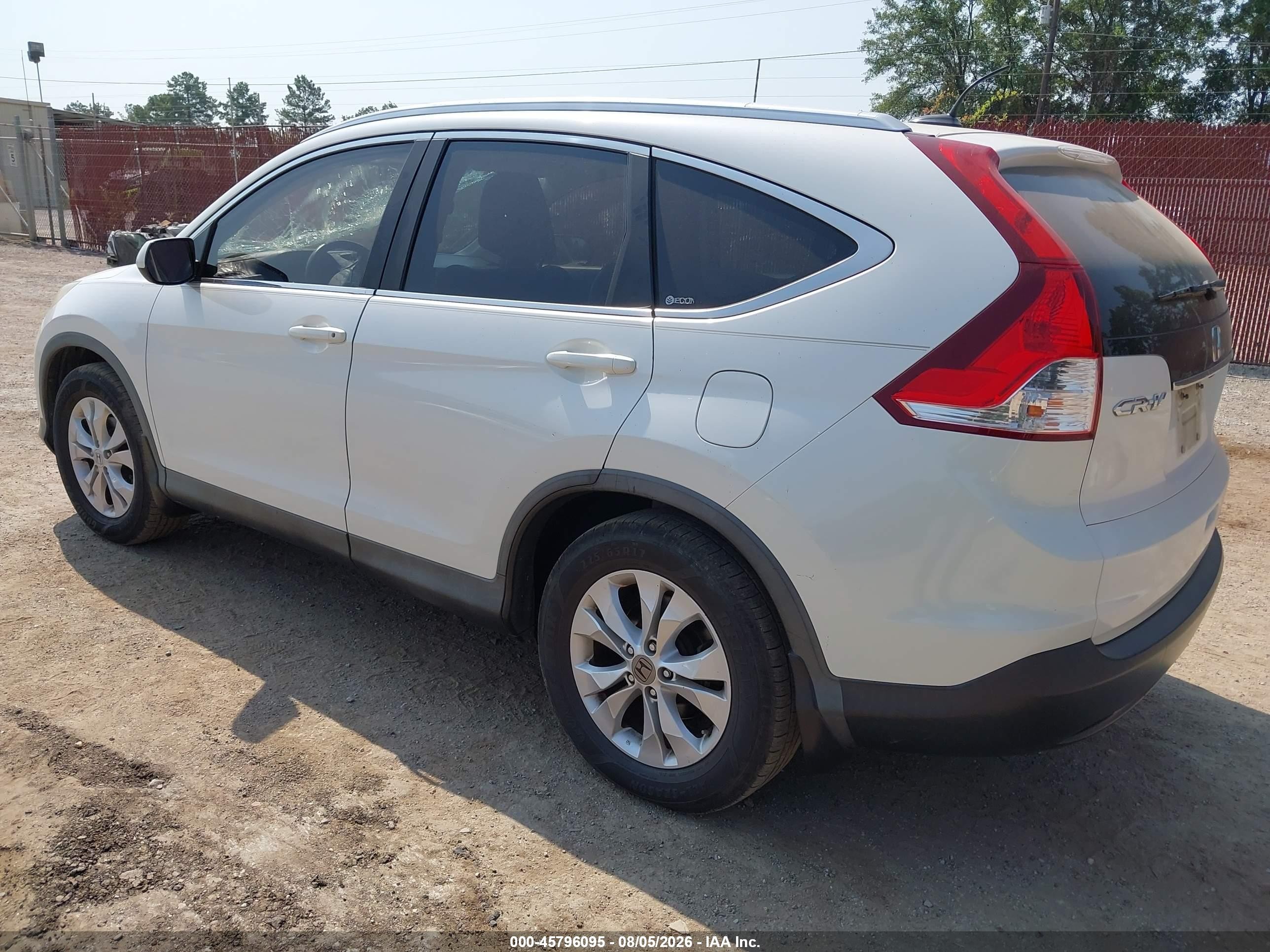 2012 Honda Cr-v Ex-l Белый vin: 5J6RM3H7XCL042641