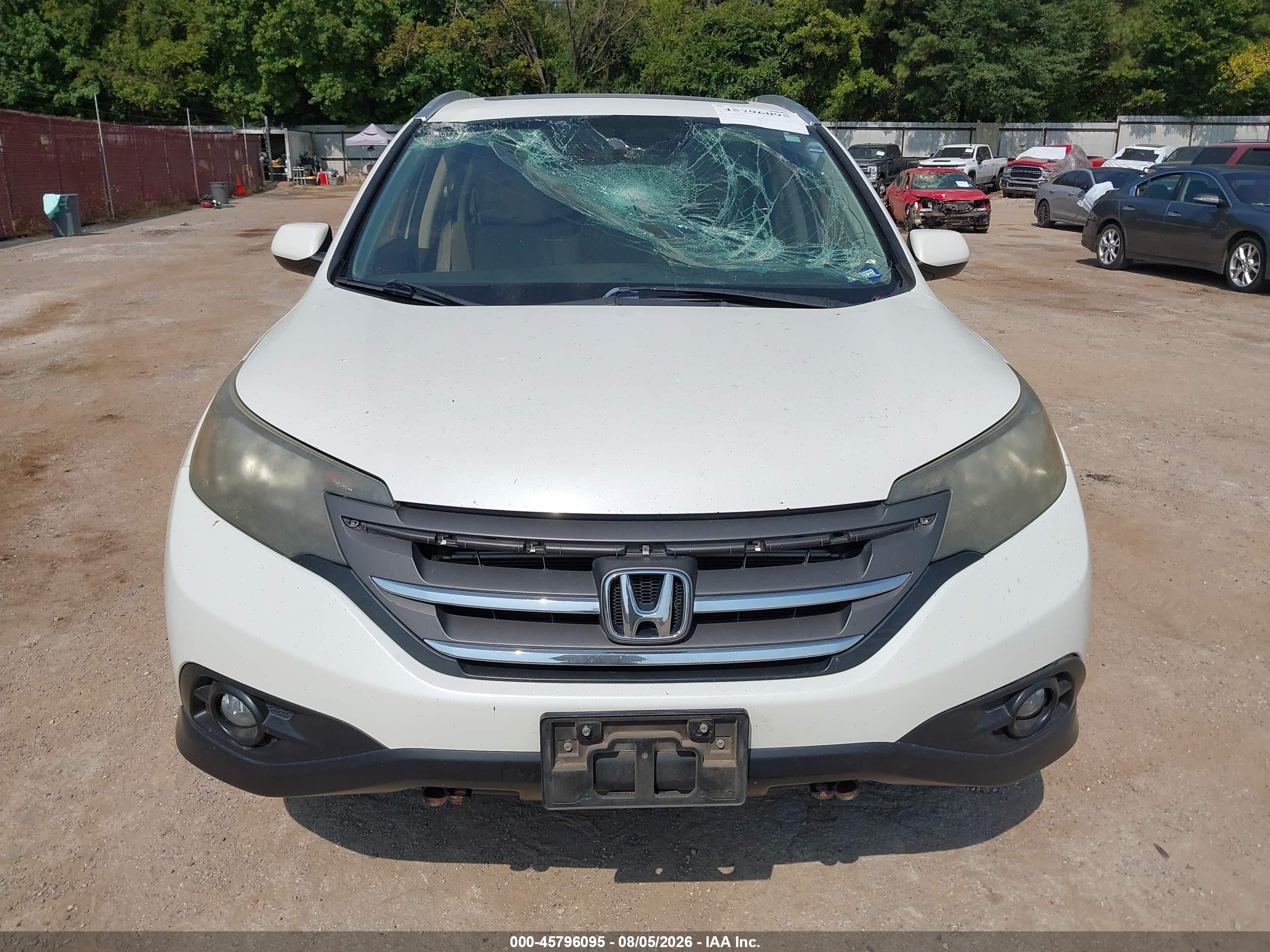 2012 Honda Cr-v Ex-l Белый vin: 5J6RM3H7XCL042641