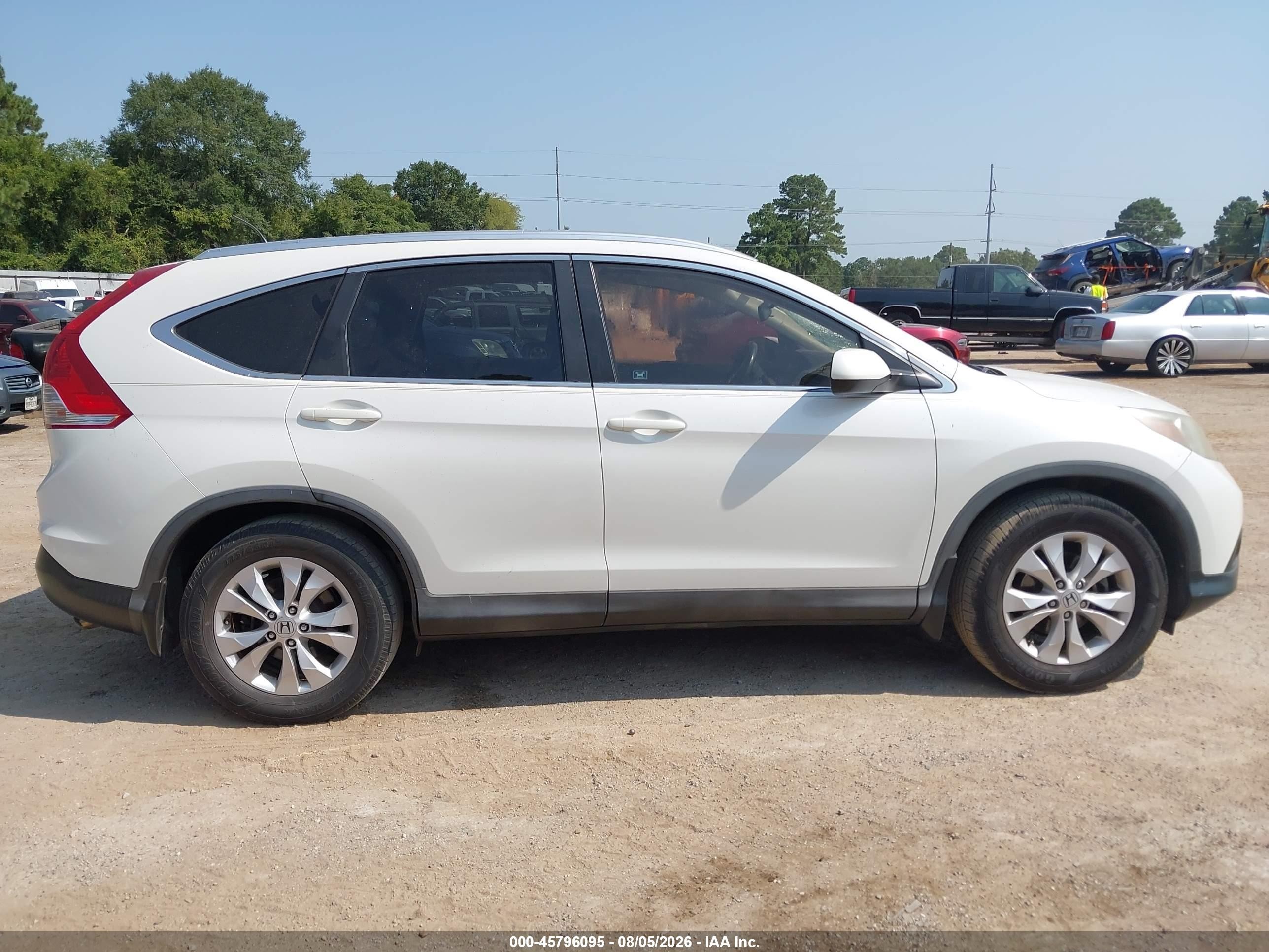 2012 Honda Cr-v Ex-l Белый vin: 5J6RM3H7XCL042641